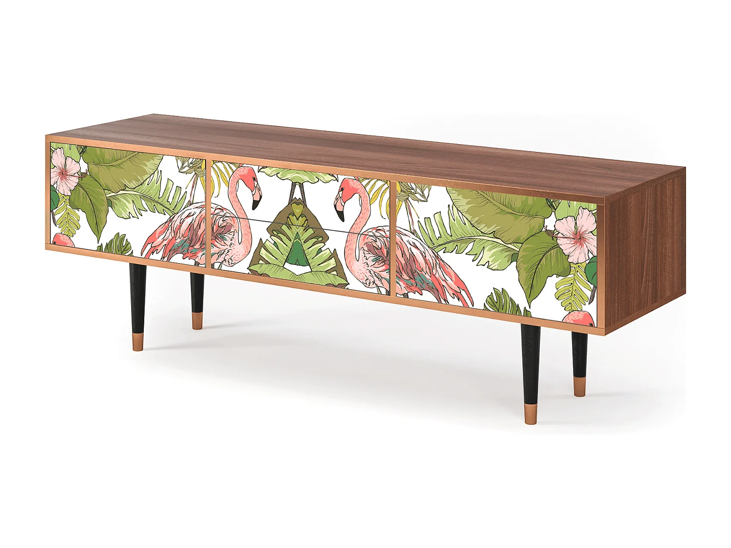 Meuble TV - 170х59х48 cm - T4 - Sweet Flamingo, Noyer