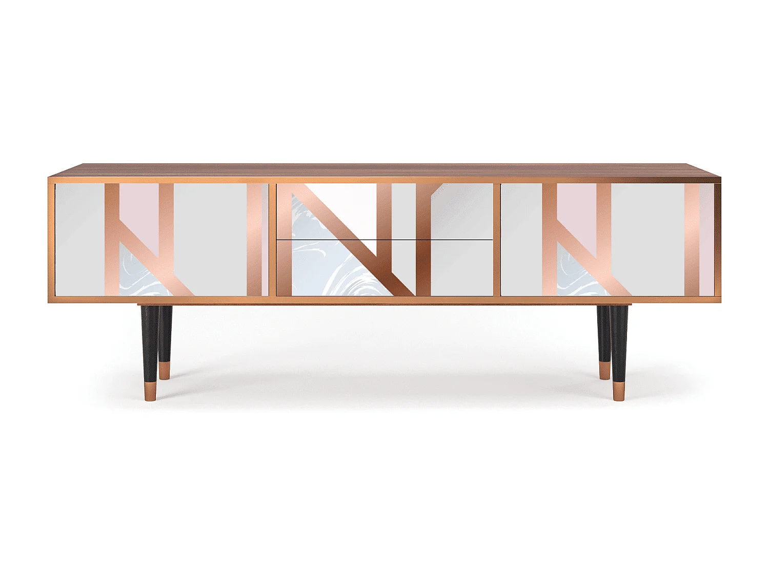 Mueble de TV - 170х59х48 cm - T4 - Champagne Story, Nogal