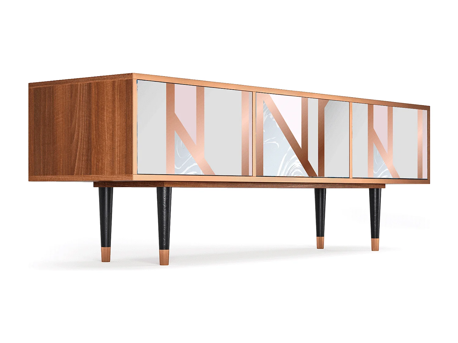 Mueble de TV - 170х59х48 cm - T4 - Champagne Story, Nogal