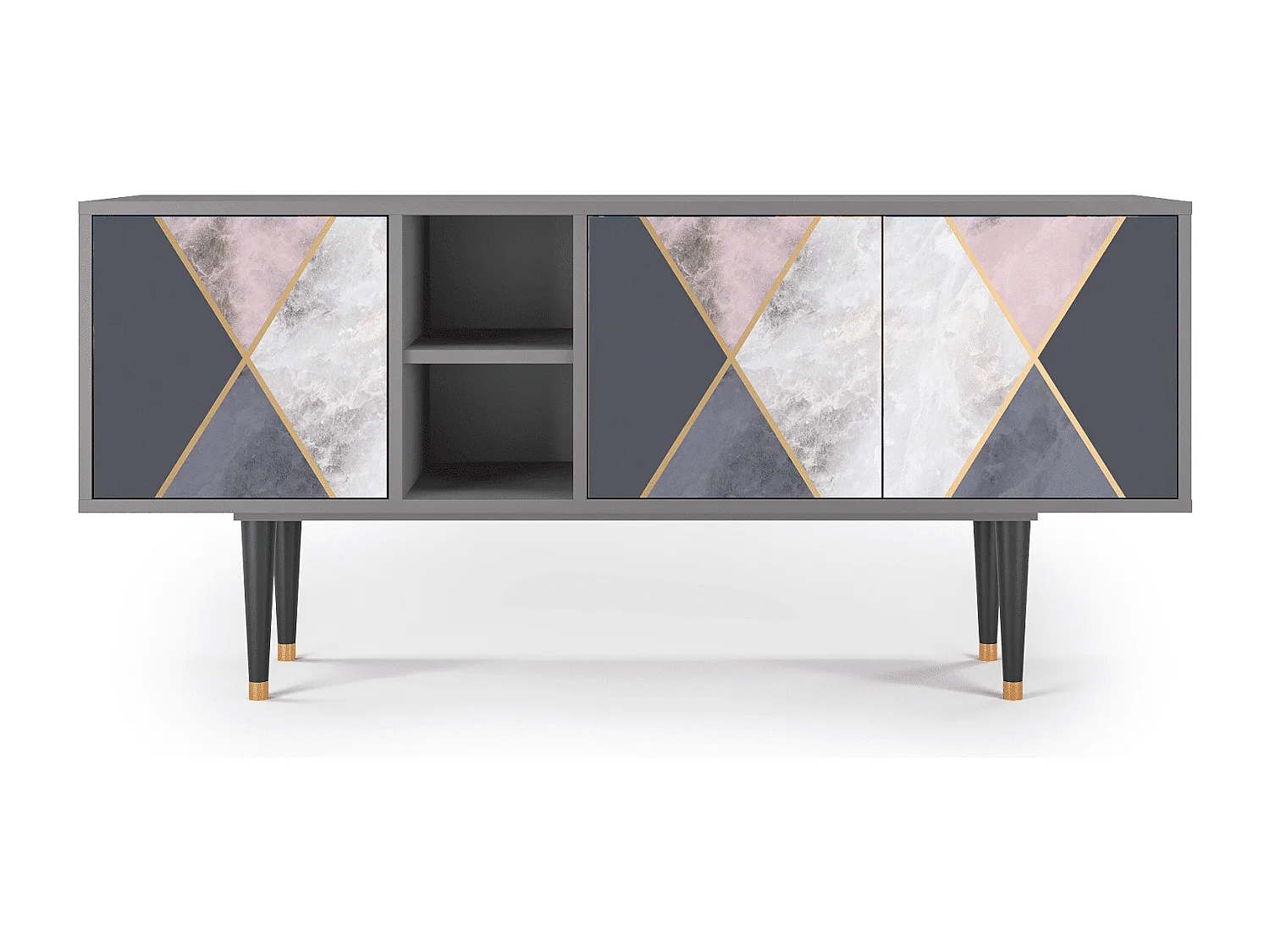 TV-meubel - 150х69х41 cm - T5 - Ideal Harmony, Grijs