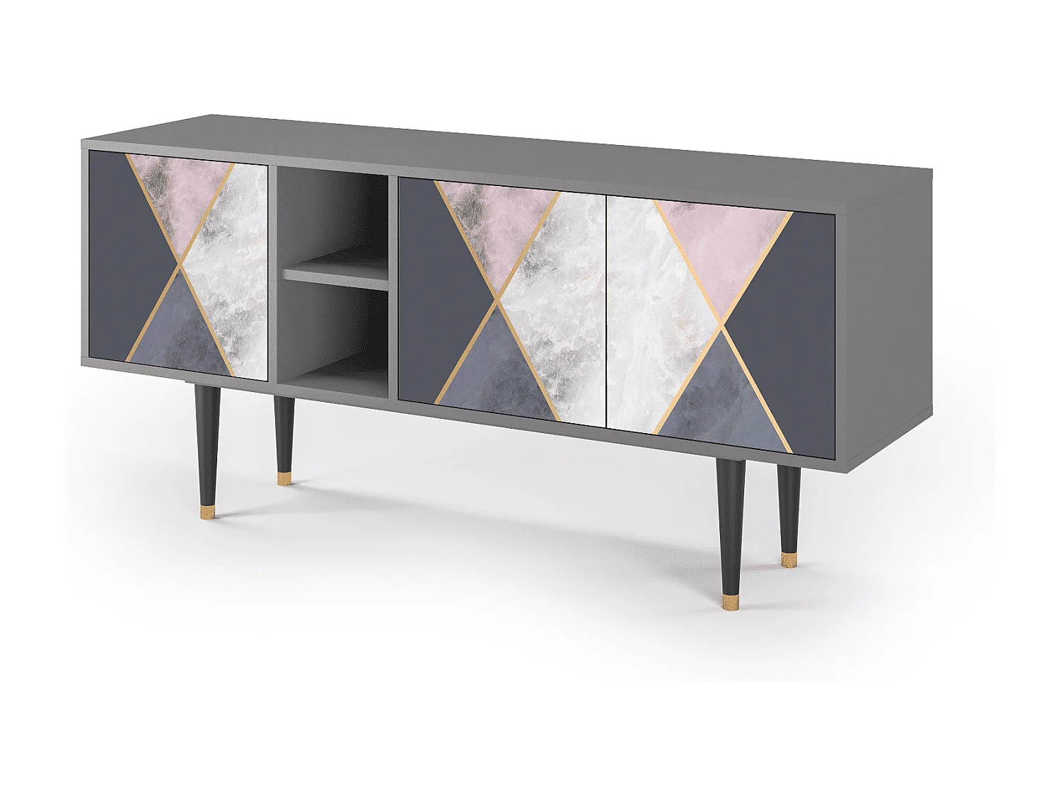 TV-meubel - 150х69х41 cm - T5 - Ideal Harmony, Grijs