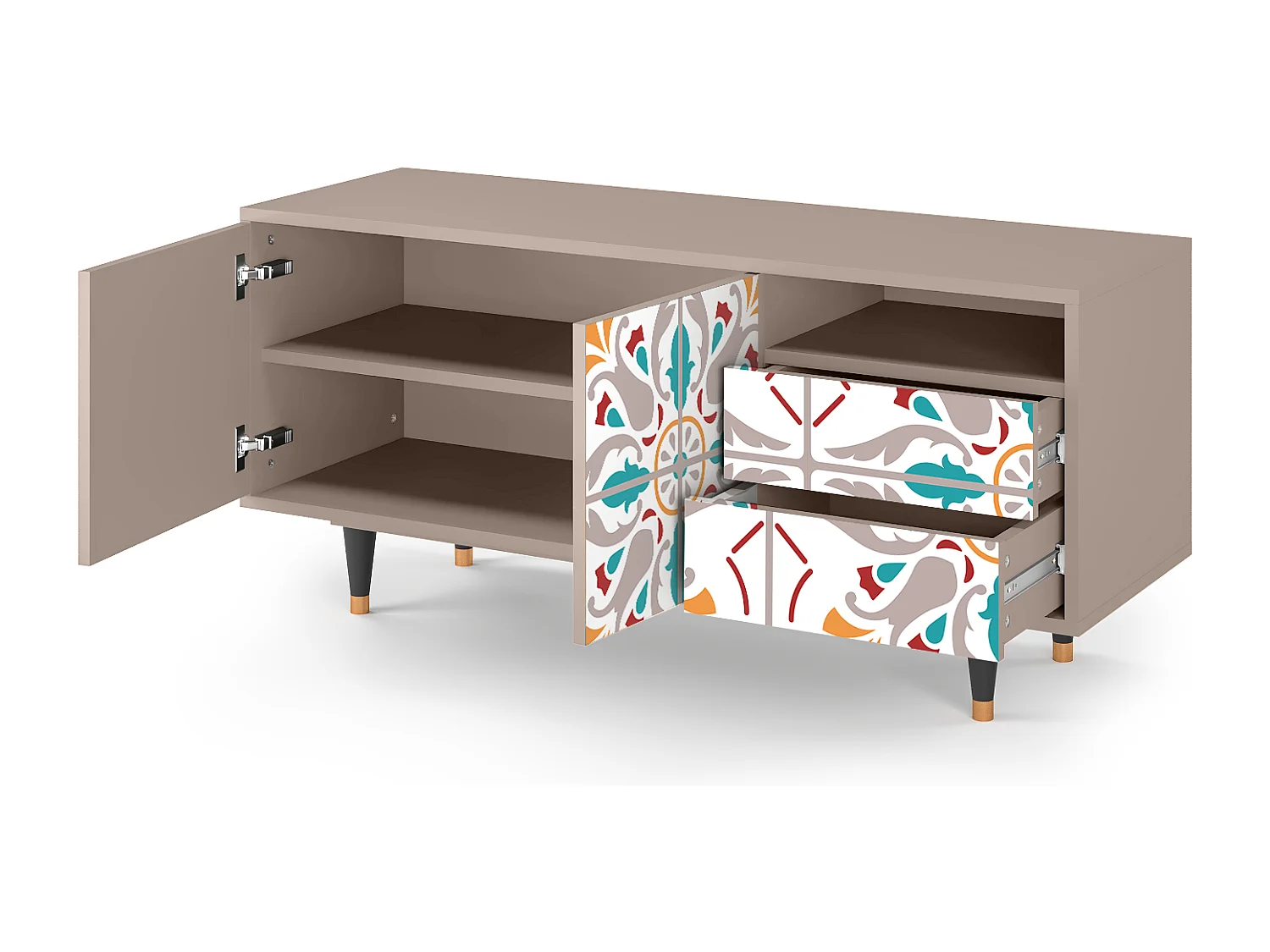 TV-meubel - 125х56х41 cm - T7 - Spring Ceramics, Latte