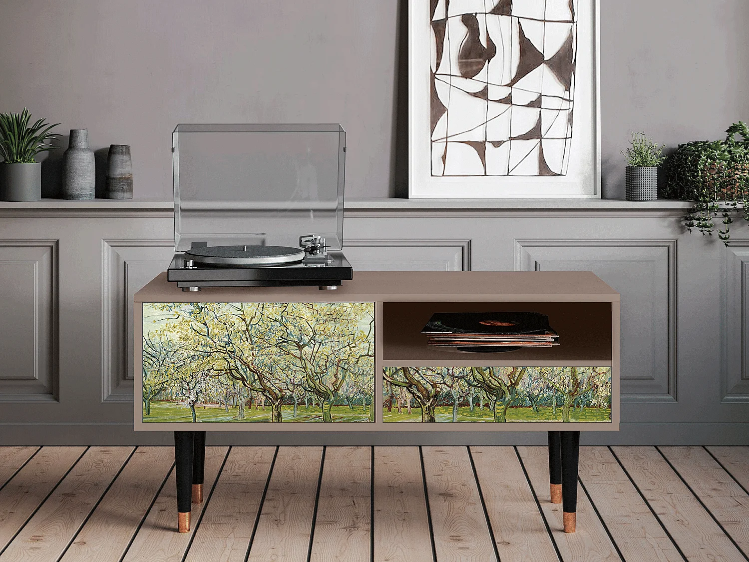 TV-meubel - 115х59х48 cm - T3 - The Wit Orchard, Latte