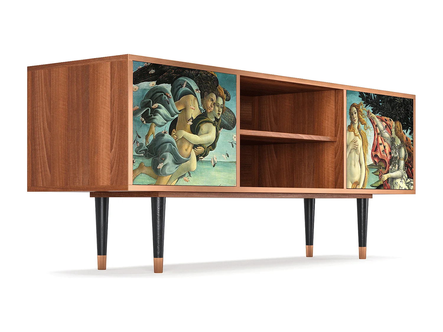 TV-Möbel - 170х69х48 cm - T2 - The Birth of Venus, Walnuss