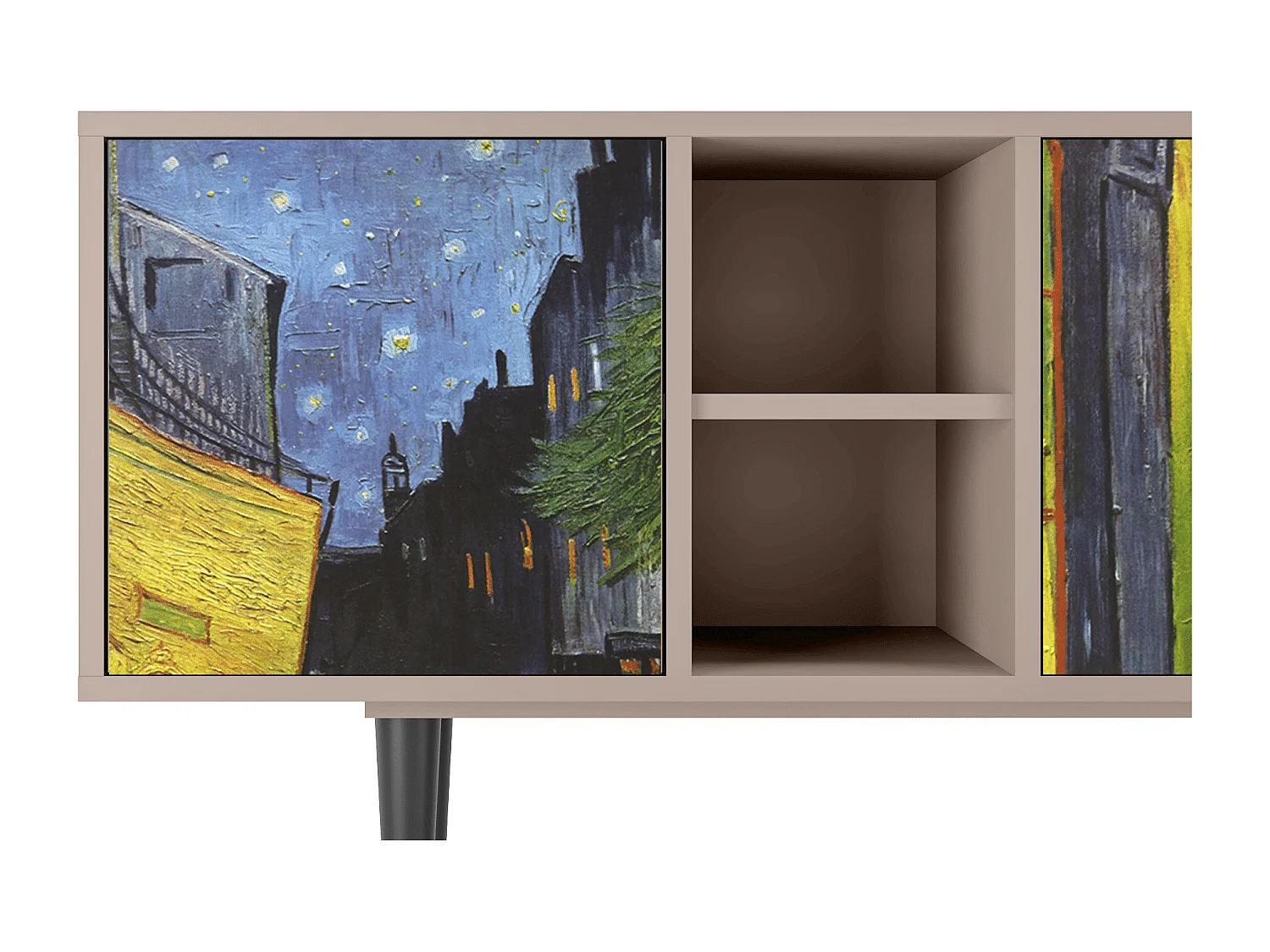 TV-Möbel - 150х69х41 cm - T5 - Café Terrace at Night, Latte