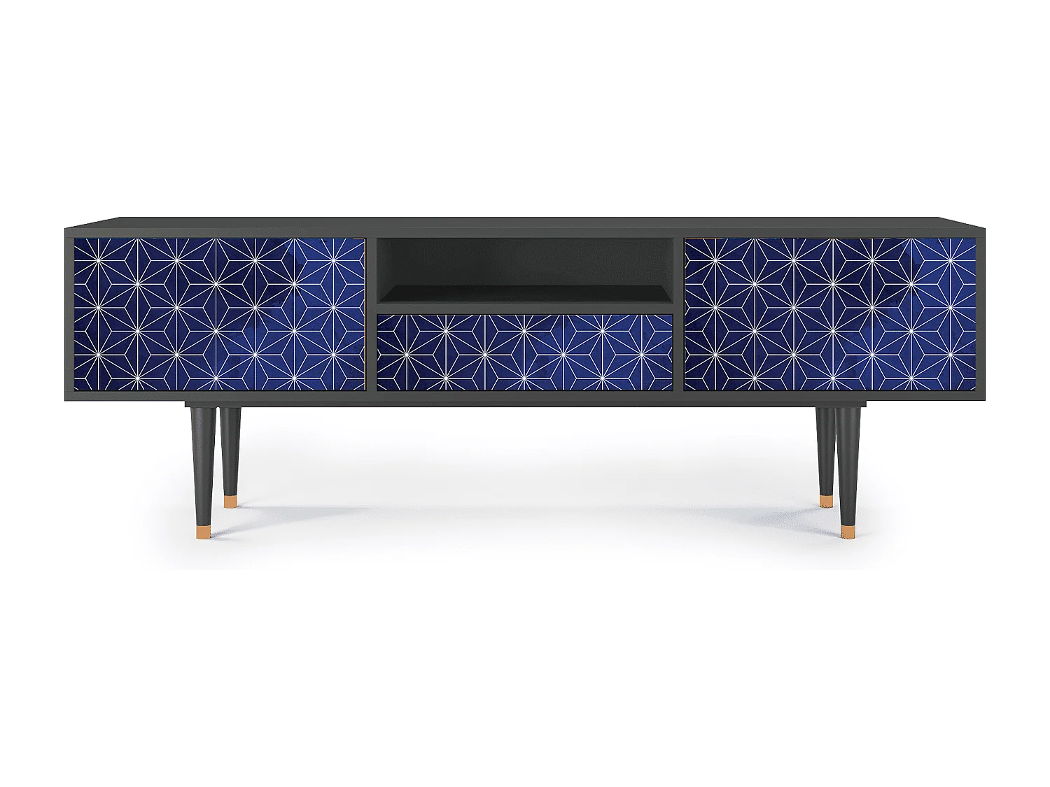 Mueble de TV - 170х59х41 cm - T6 - Milky Way, Antracita