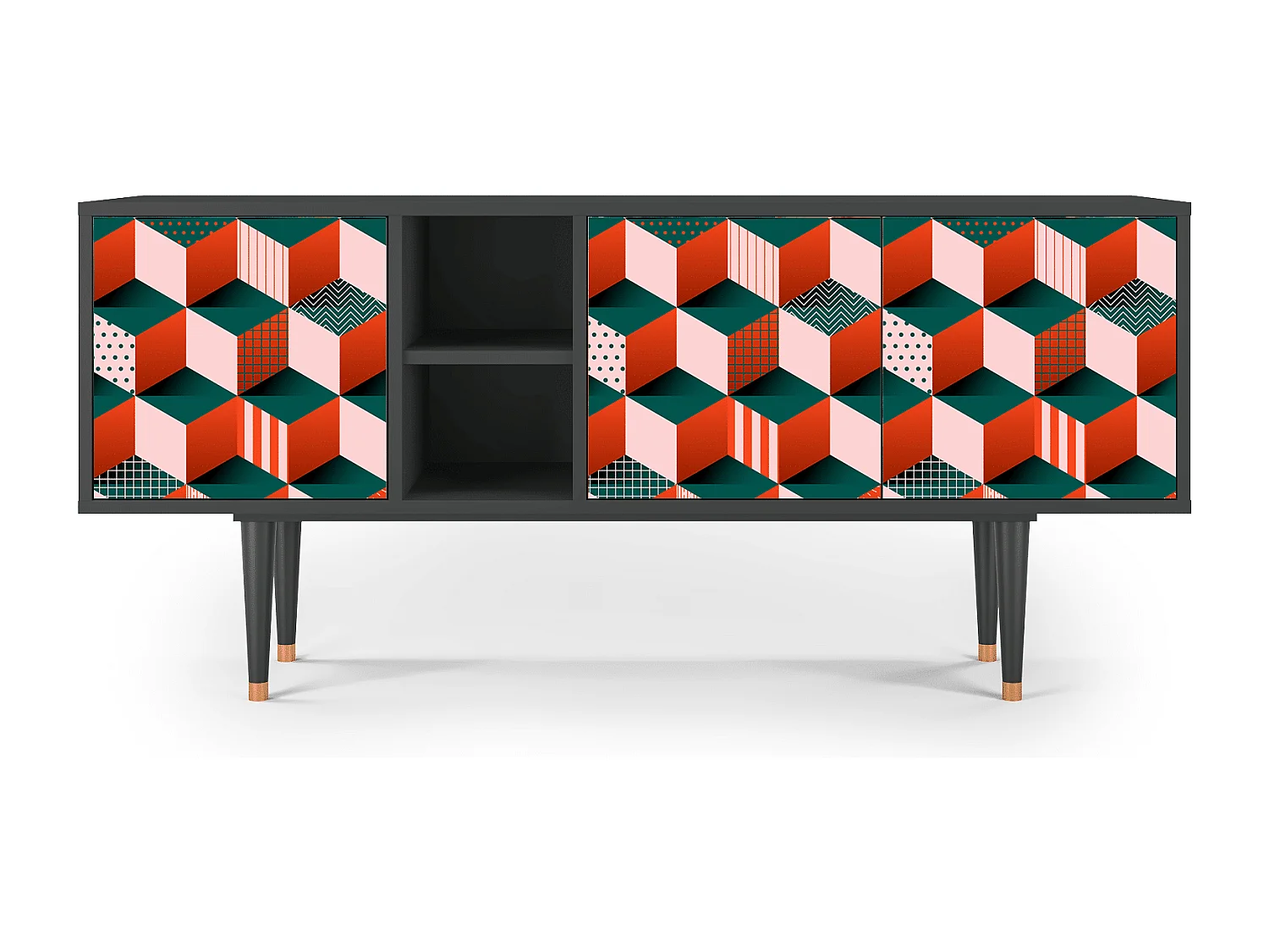 TV-meubel - 150х69х41 cm - T5 - Pepsi-Cola, Antraciet