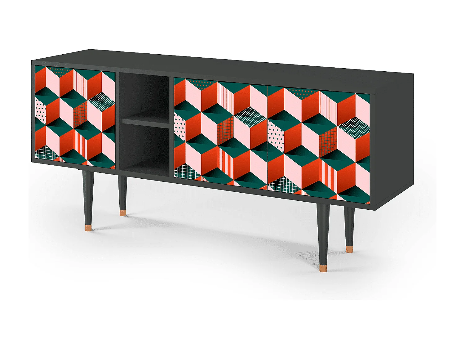 TV-meubel - 150х69х41 cm - T5 - Pepsi-Cola, Antraciet