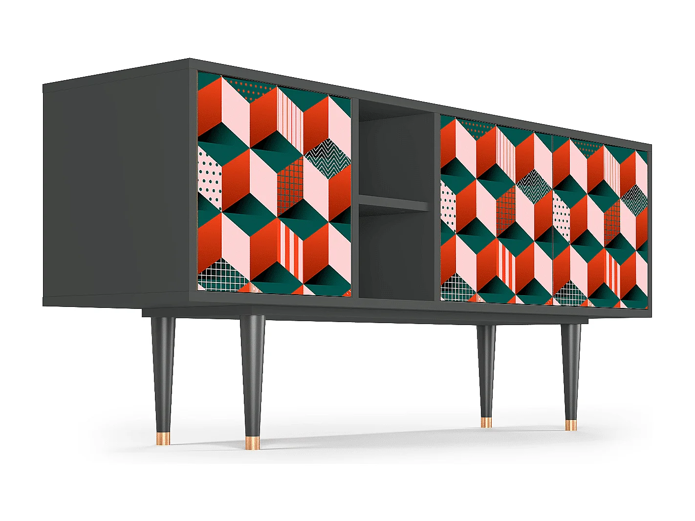 TV-meubel - 150х69х41 cm - T5 - Pepsi-Cola, Antraciet