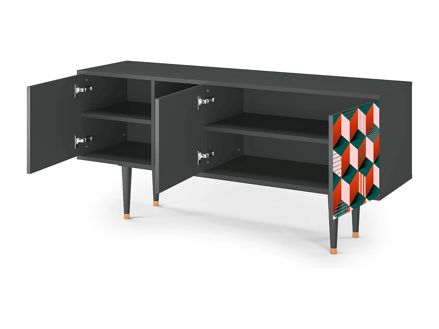 TV-meubel - 150х69х41 cm - T5 - Pepsi-Cola, Antraciet