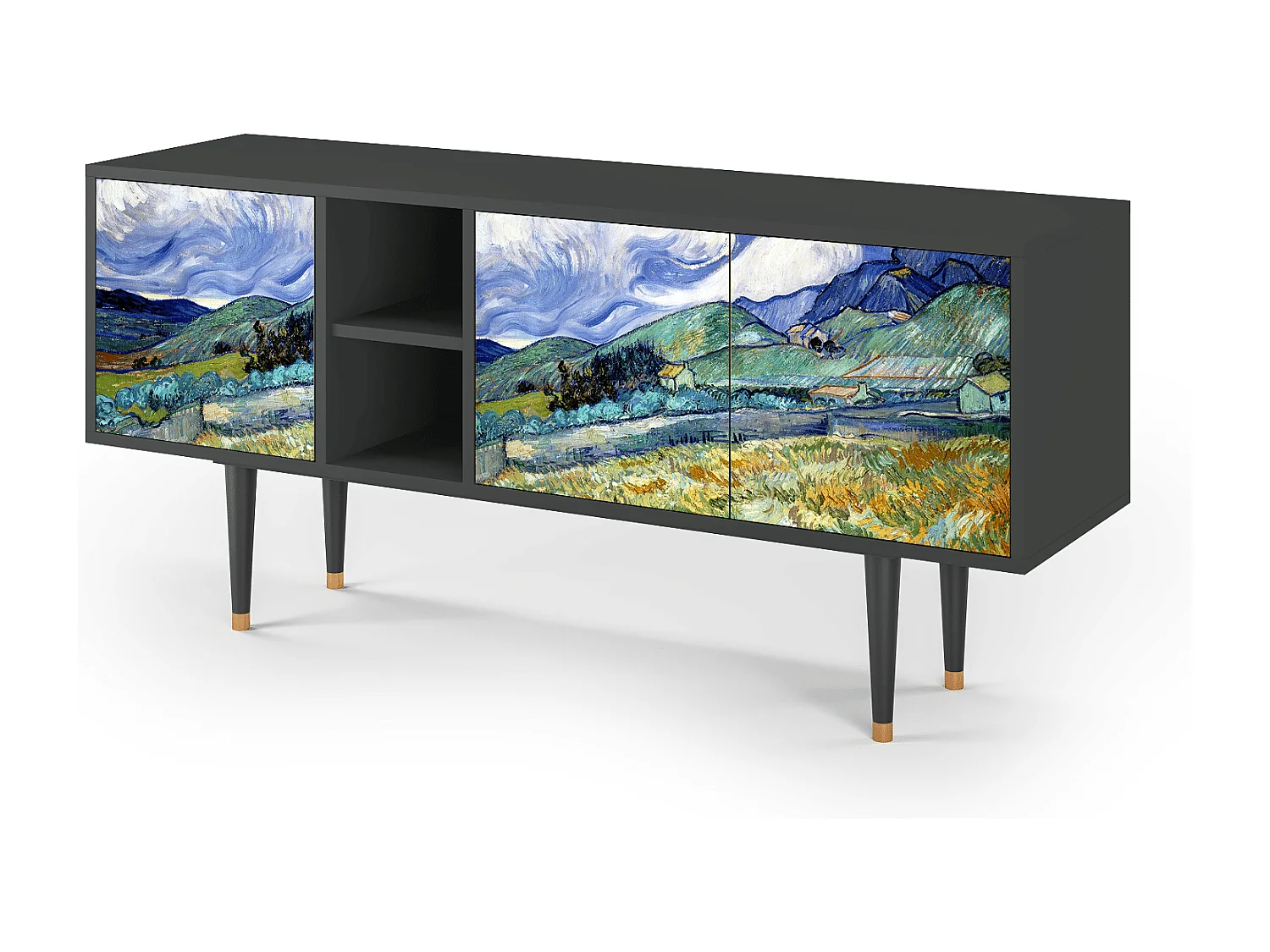 Mobile TV - 150х69х41 cm - T5 - Landscape, Antracite