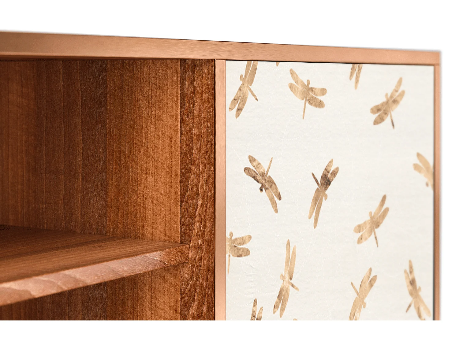 Meuble TV - 170х69х48 cm - T2 - Nude Dragonflies, Noyer