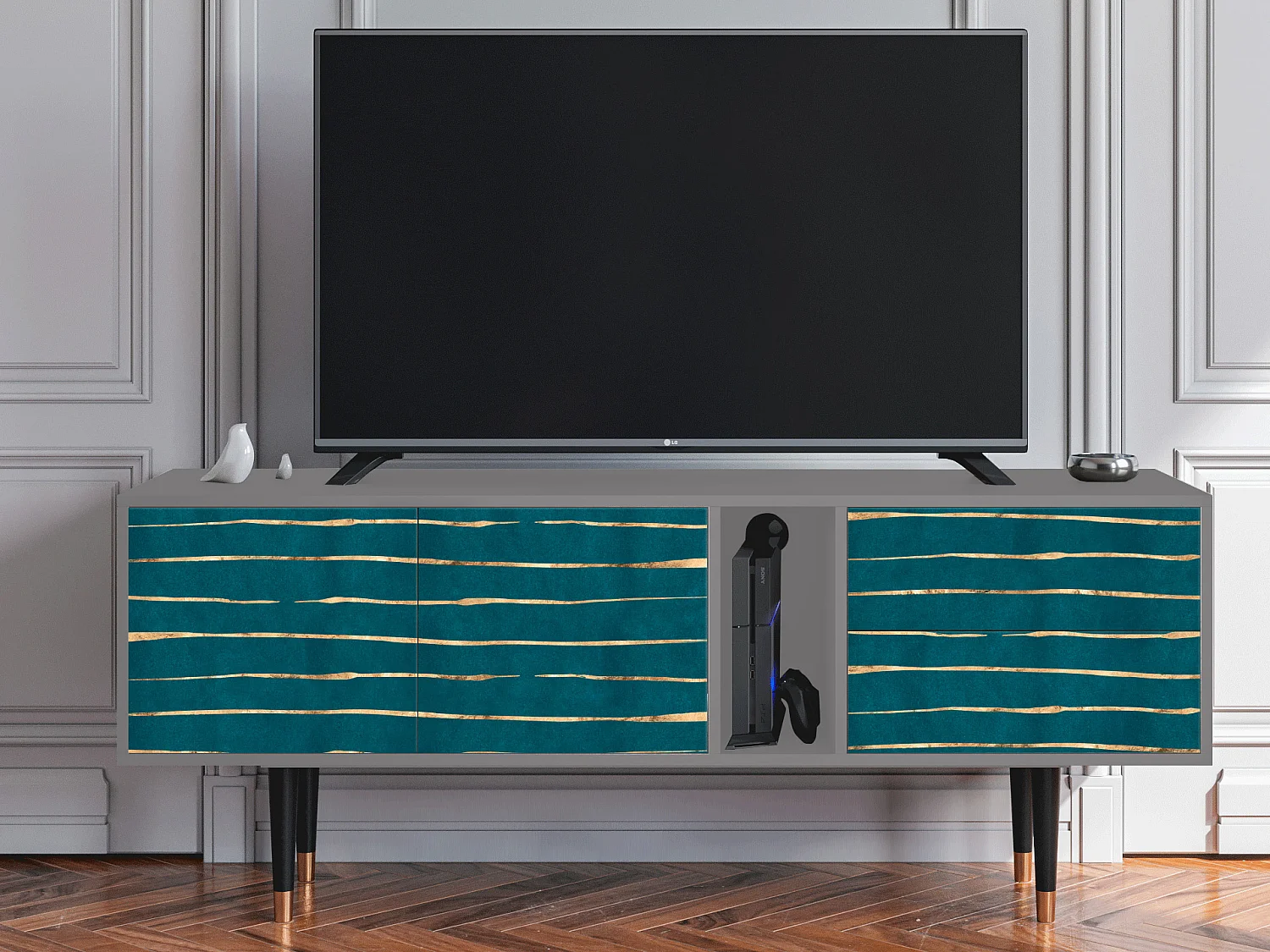 TV-meubel - 170х69х48 cm - T1 - Ocean Drive, Grijs