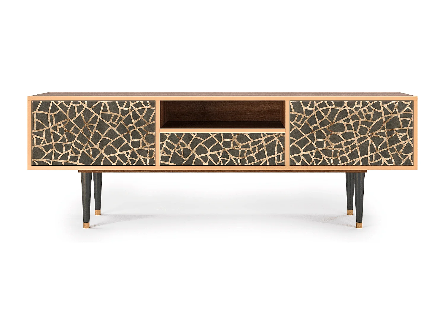 TV-Möbel - 170х59х41 cm - T6 - Enlarged Leaf, Walnuss