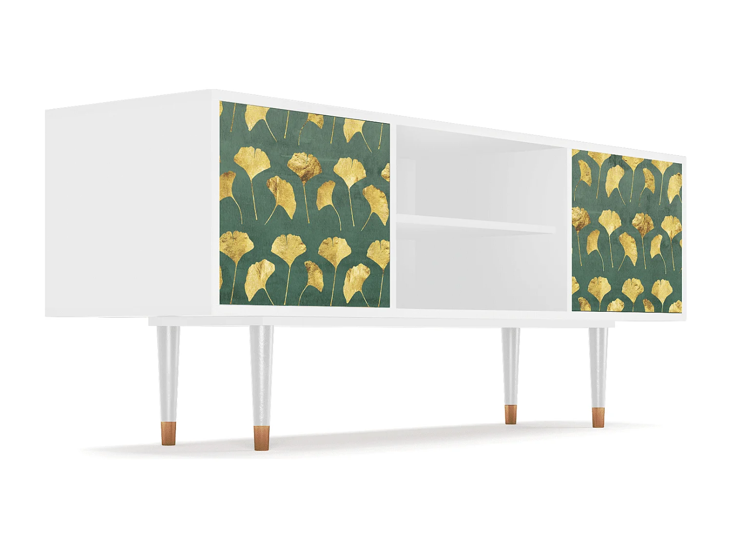 TV-meubel - 170х69х48 cm - T2 - Gingko leaves, Wit