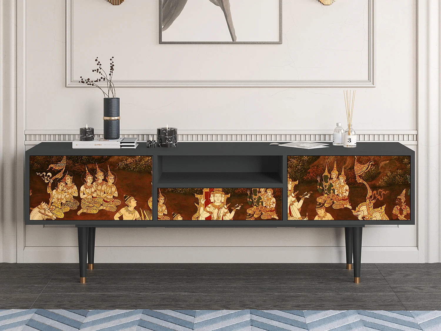 TV-Möbel - 170х59х41 cm - T6 - Malyavan, Anthrazit