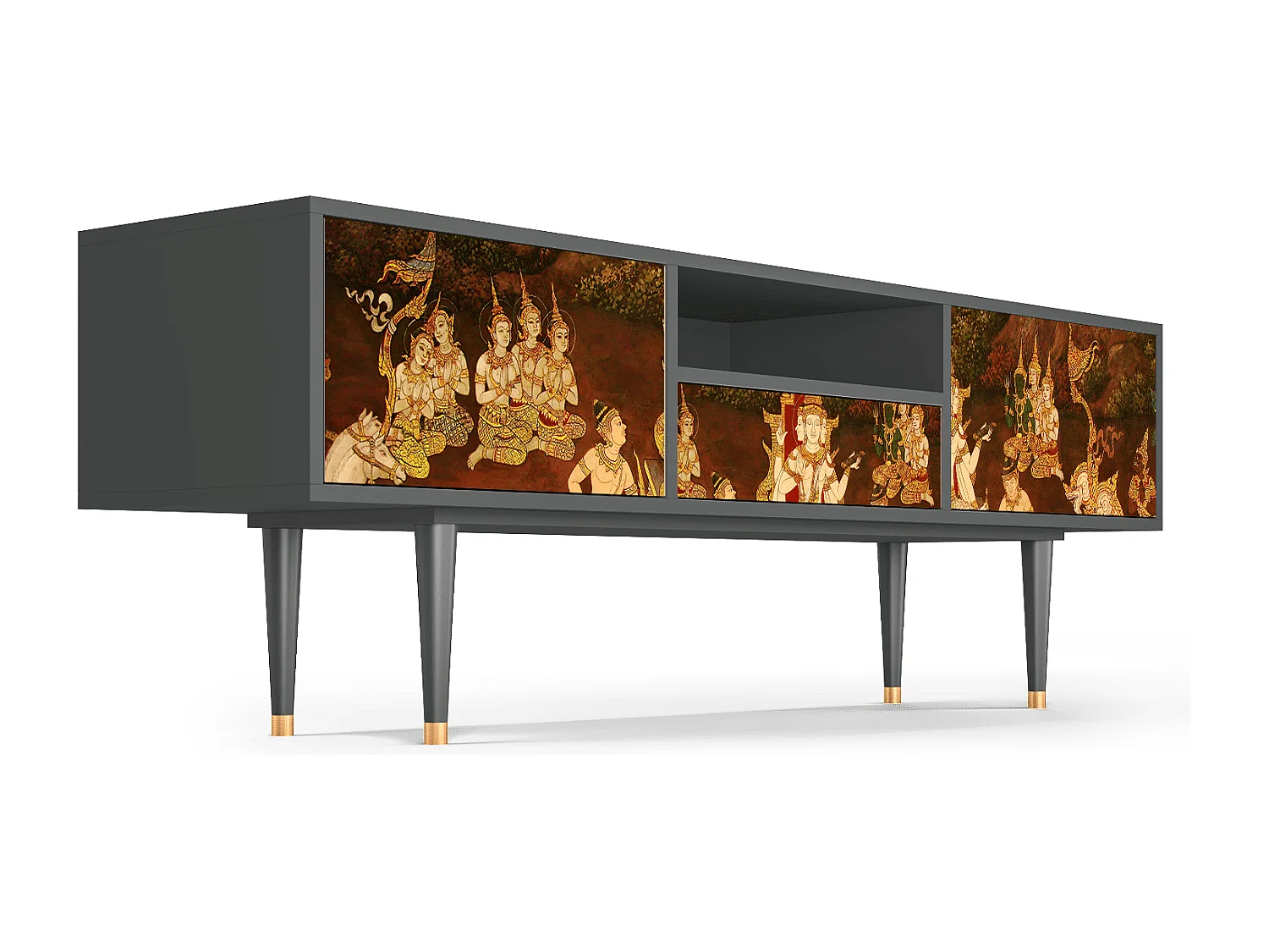 TV-Möbel - 170х59х41 cm - T6 - Malyavan, Anthrazit