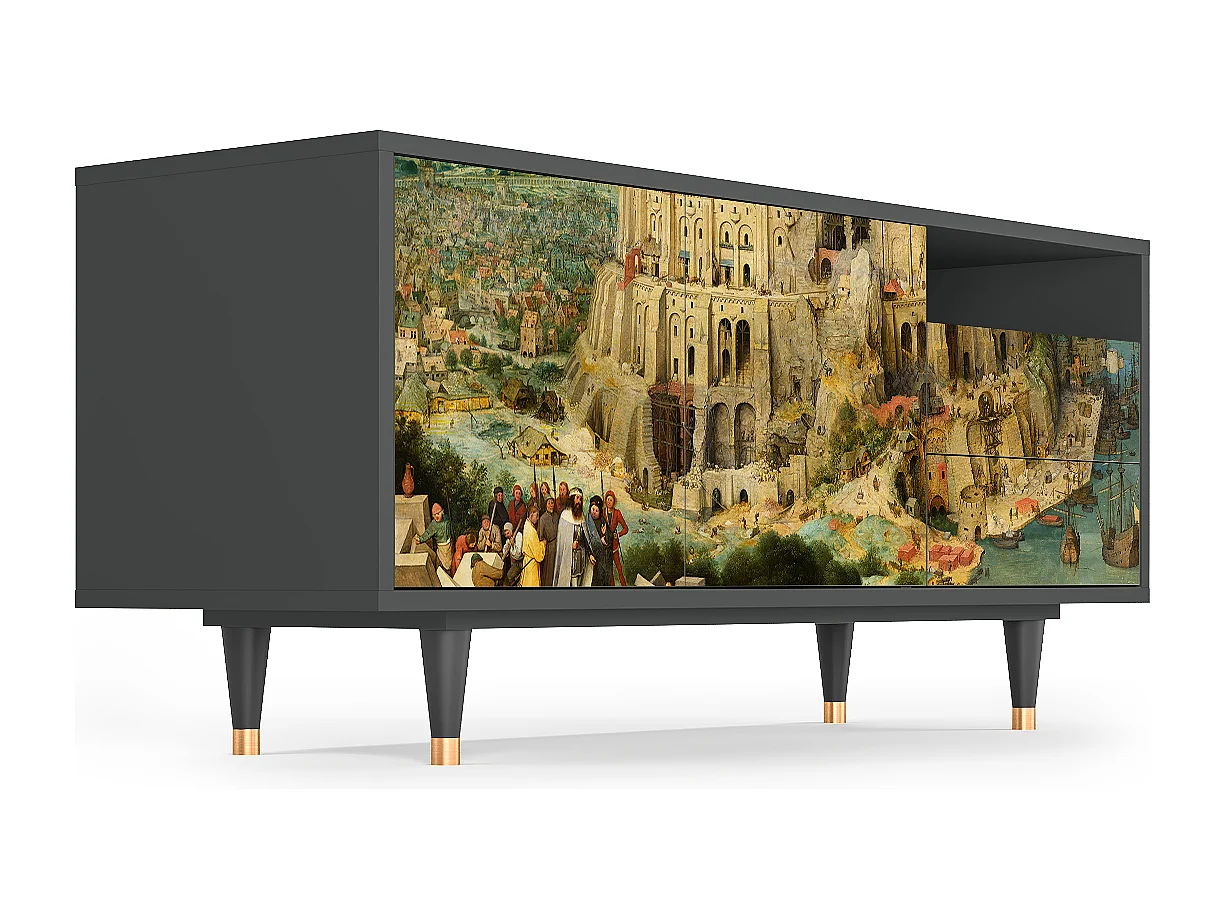 Mobile TV - 125х56х41 cm - T7 - Elder The Tower, Antracite