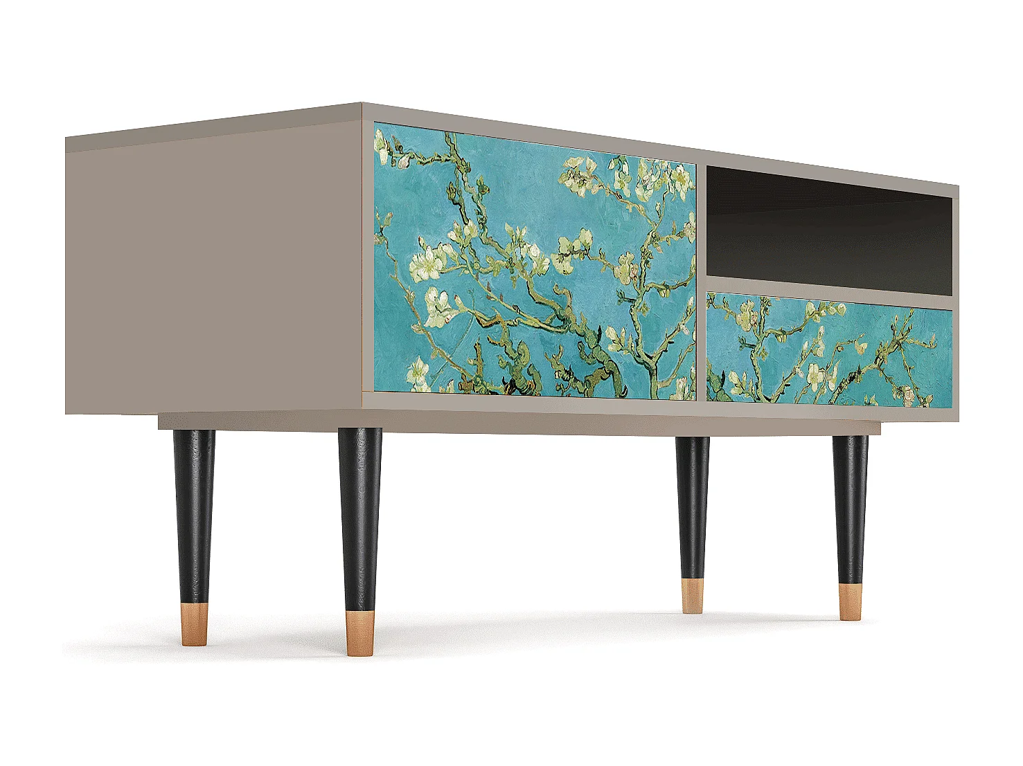 Meuble TV - 115х59х48 cm - T3 - Almond Blossom, Sable