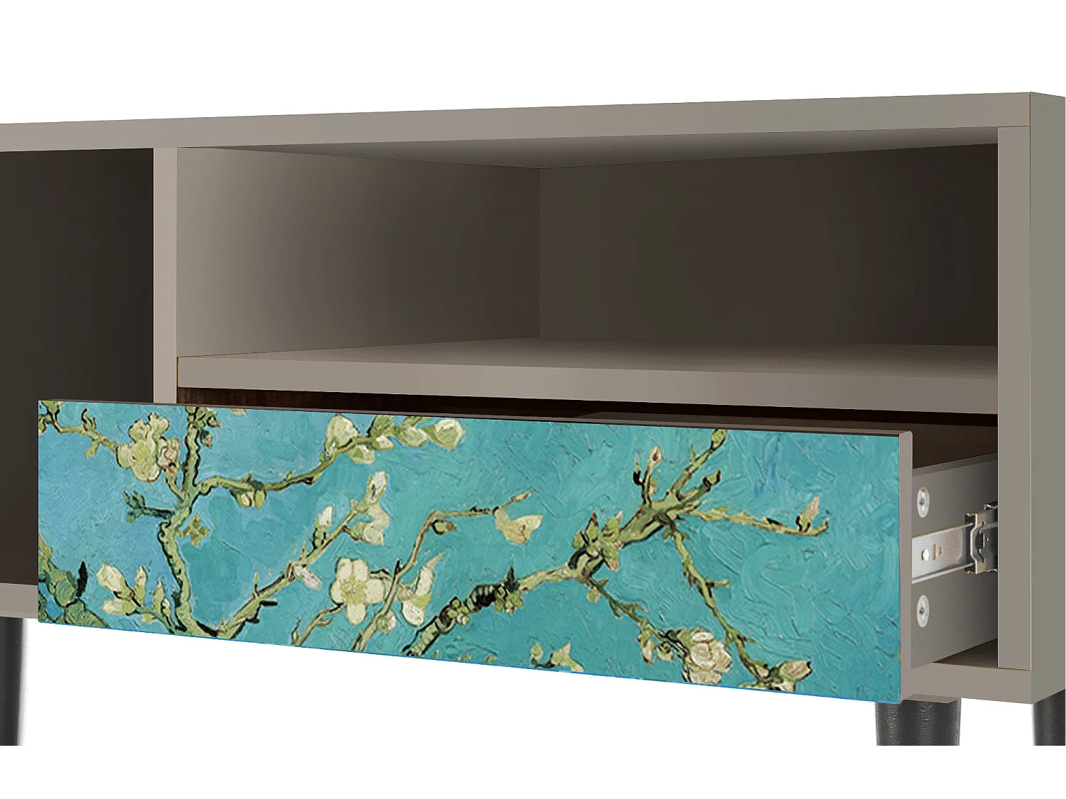 Meuble TV - 115х59х48 cm - T3 - Almond Blossom, Sable