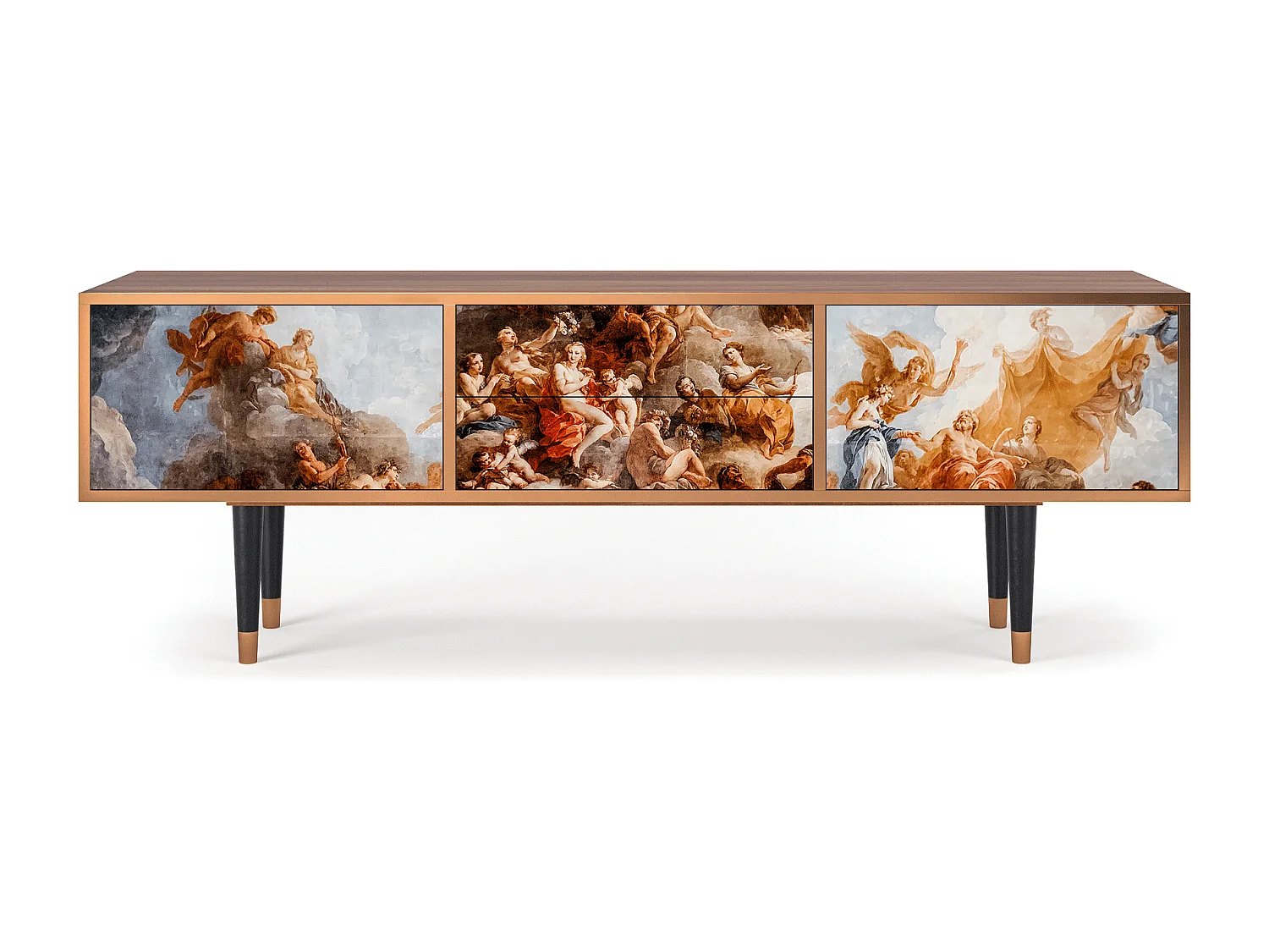 TV-Möbel - 170х59х48 cm - T4 - Versailles, Walnuss