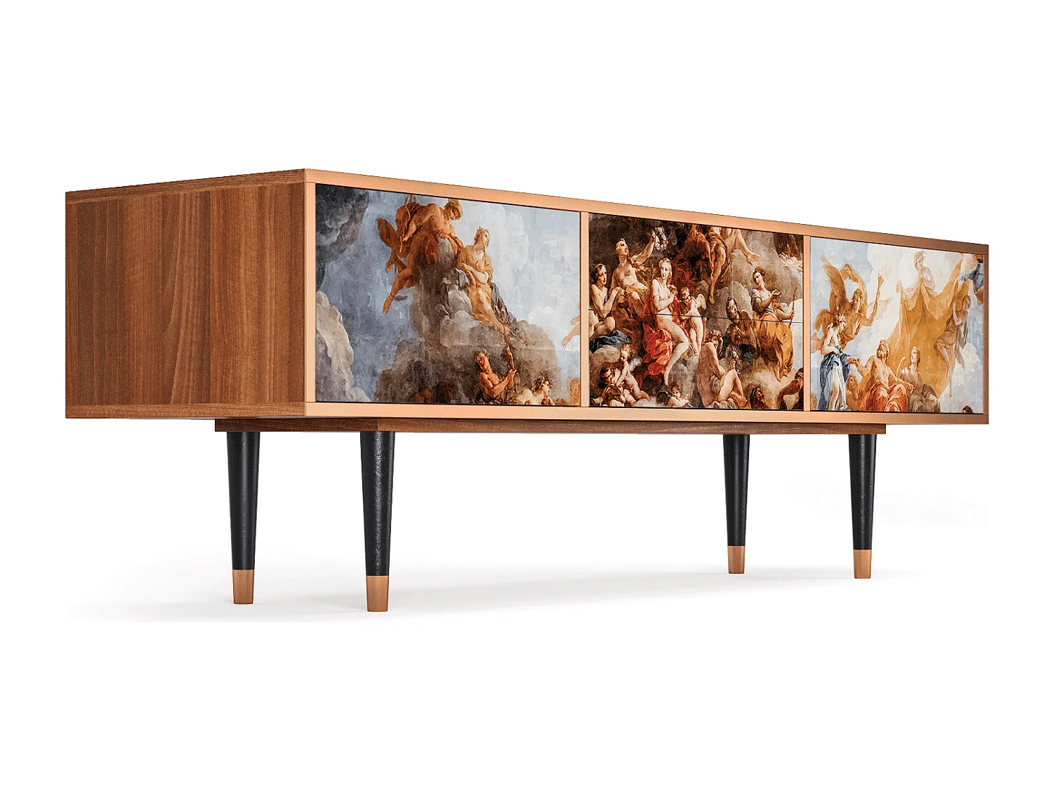 TV-Möbel - 170х59х48 cm - T4 - Versailles, Walnuss