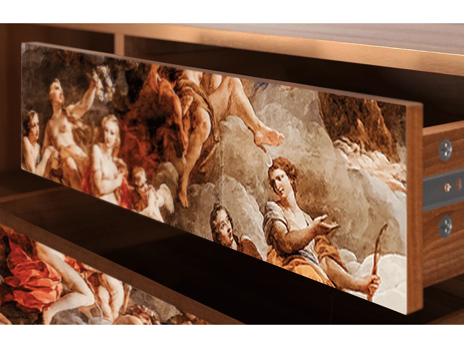 TV-Möbel - 170х59х48 cm - T4 - Versailles, Walnuss