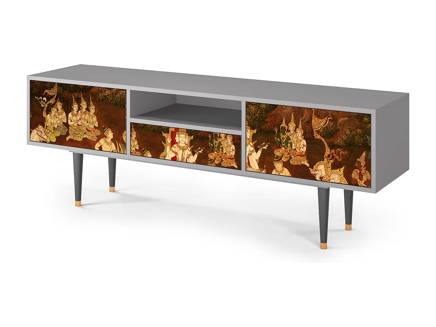 TV-Möbel - 170х59х41 cm - T6 - Malyavan, Grau