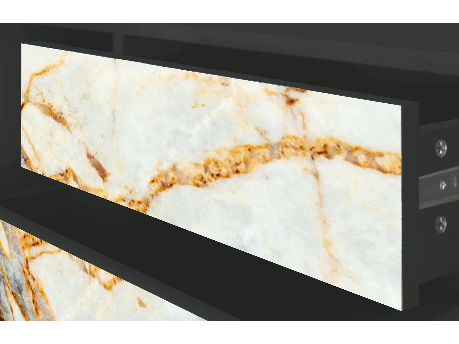 Meuble TV - 170х59х48 cm - T4 - Sabley Marble, Anthracite