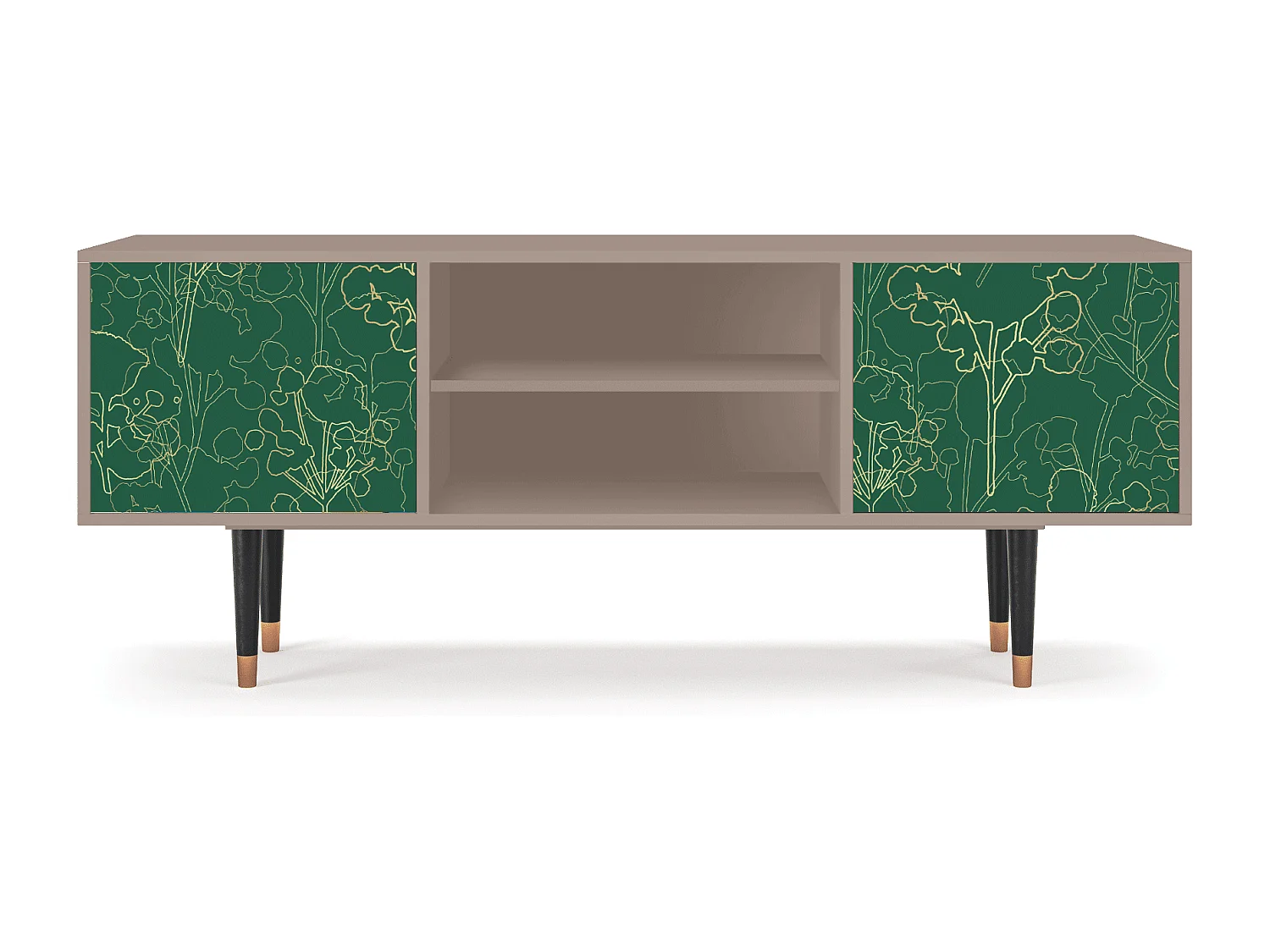 Mueble de TV - 170х69х48 cm - T2 - Emerald Forest, Latte