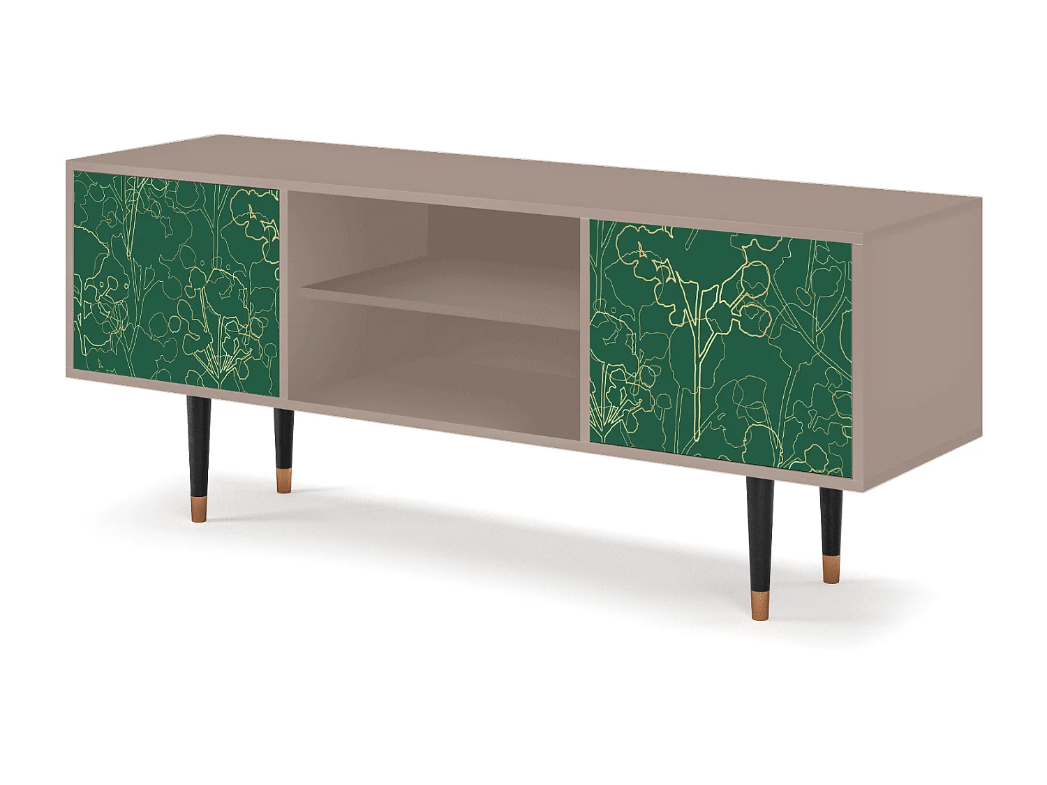 Mobile TV - 170х69х48 cm - T2 - Emerald Forest, Latte