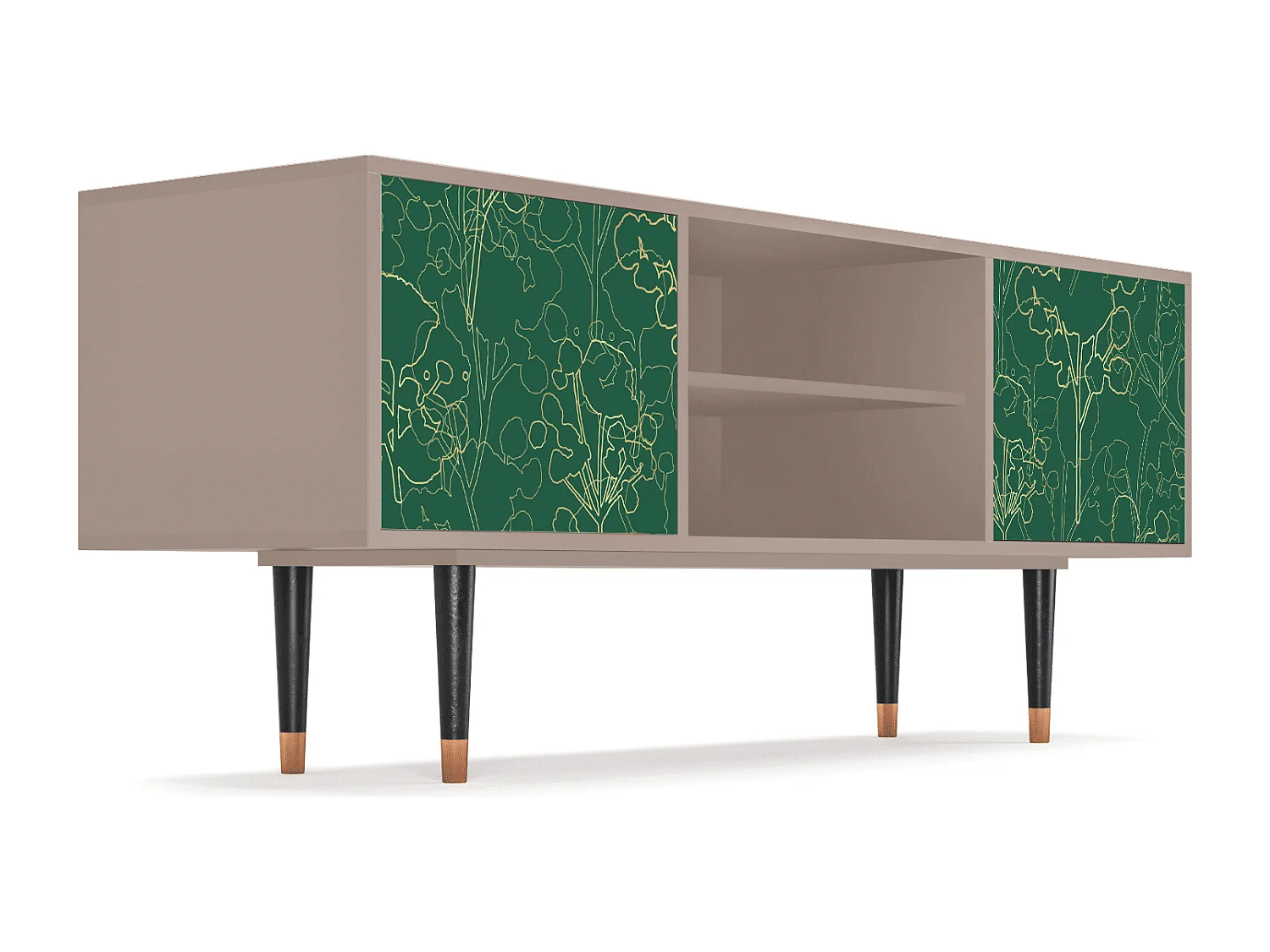 Mobile TV - 170х69х48 cm - T2 - Emerald Forest, Latte