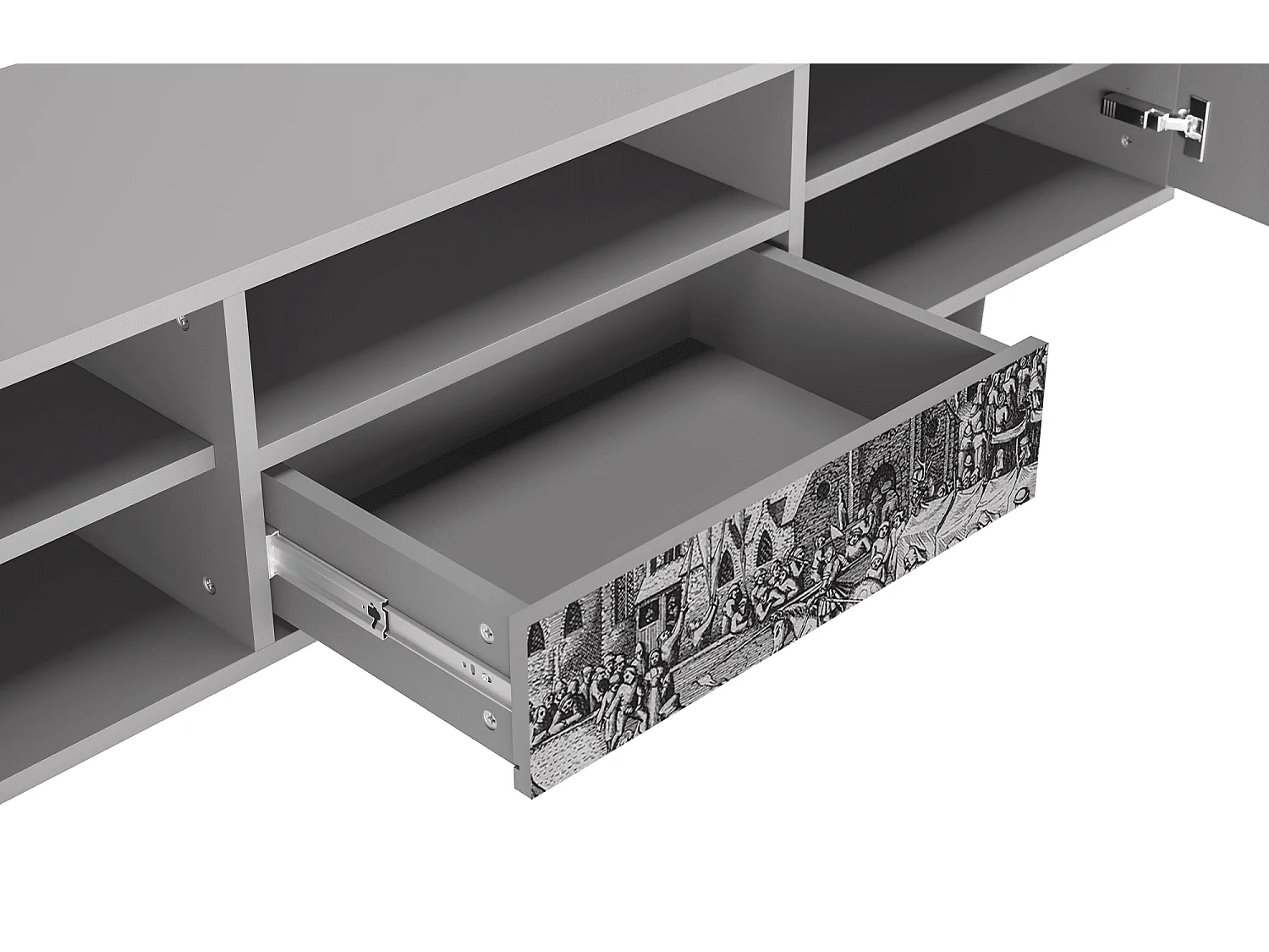 TV-Möbel - 170х59х41 cm - T6 - The Festival of Saint, Grau