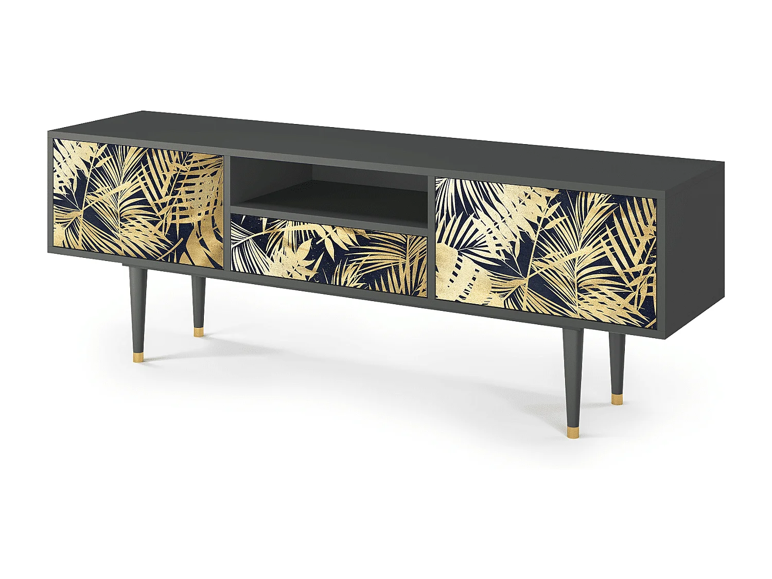 Meuble TV - 170х59х41 cm - T6 - Jungle Vibes, Anthracite