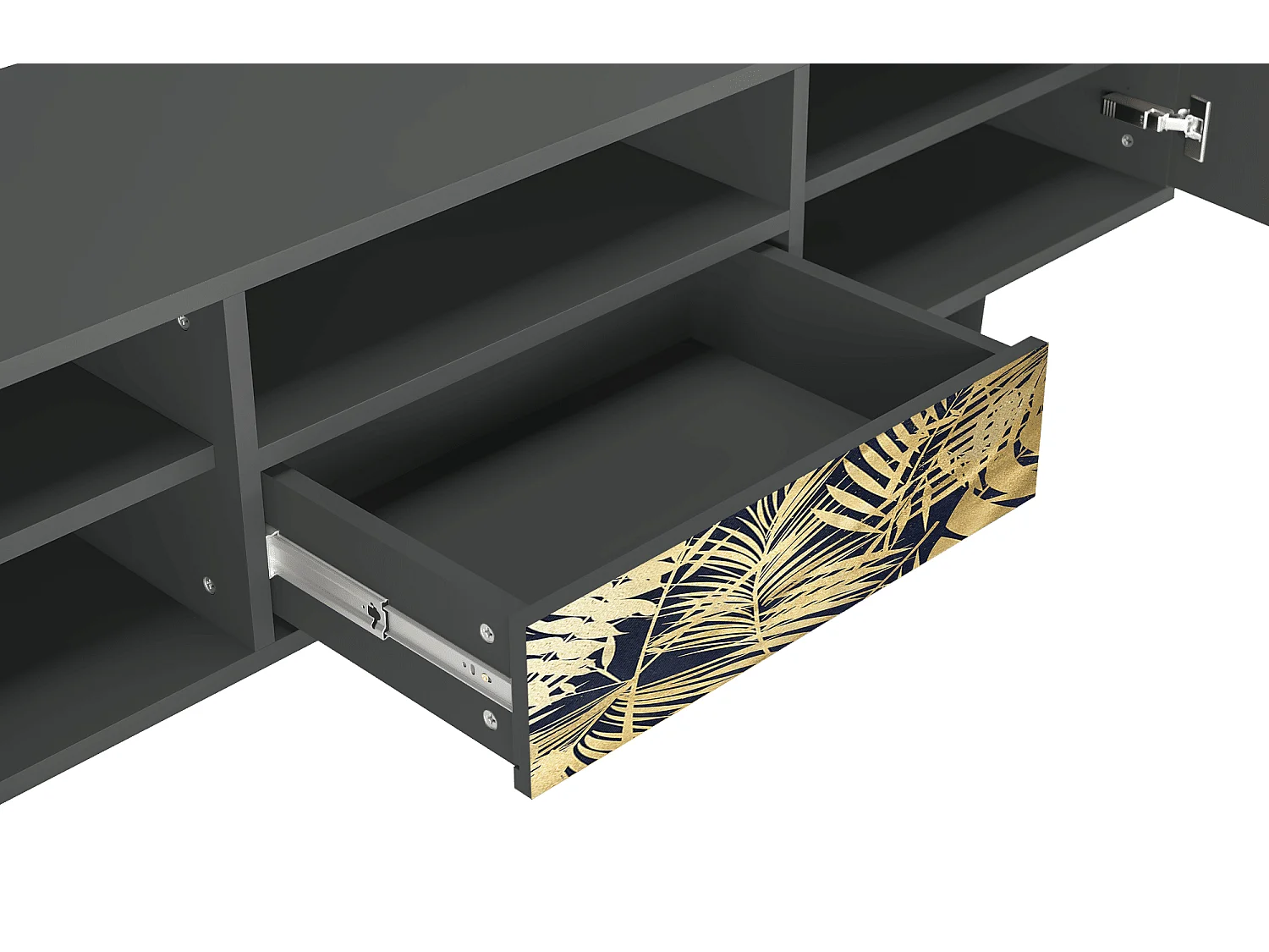 Meuble TV - 170х59х41 cm - T6 - Jungle Vibes, Anthracite