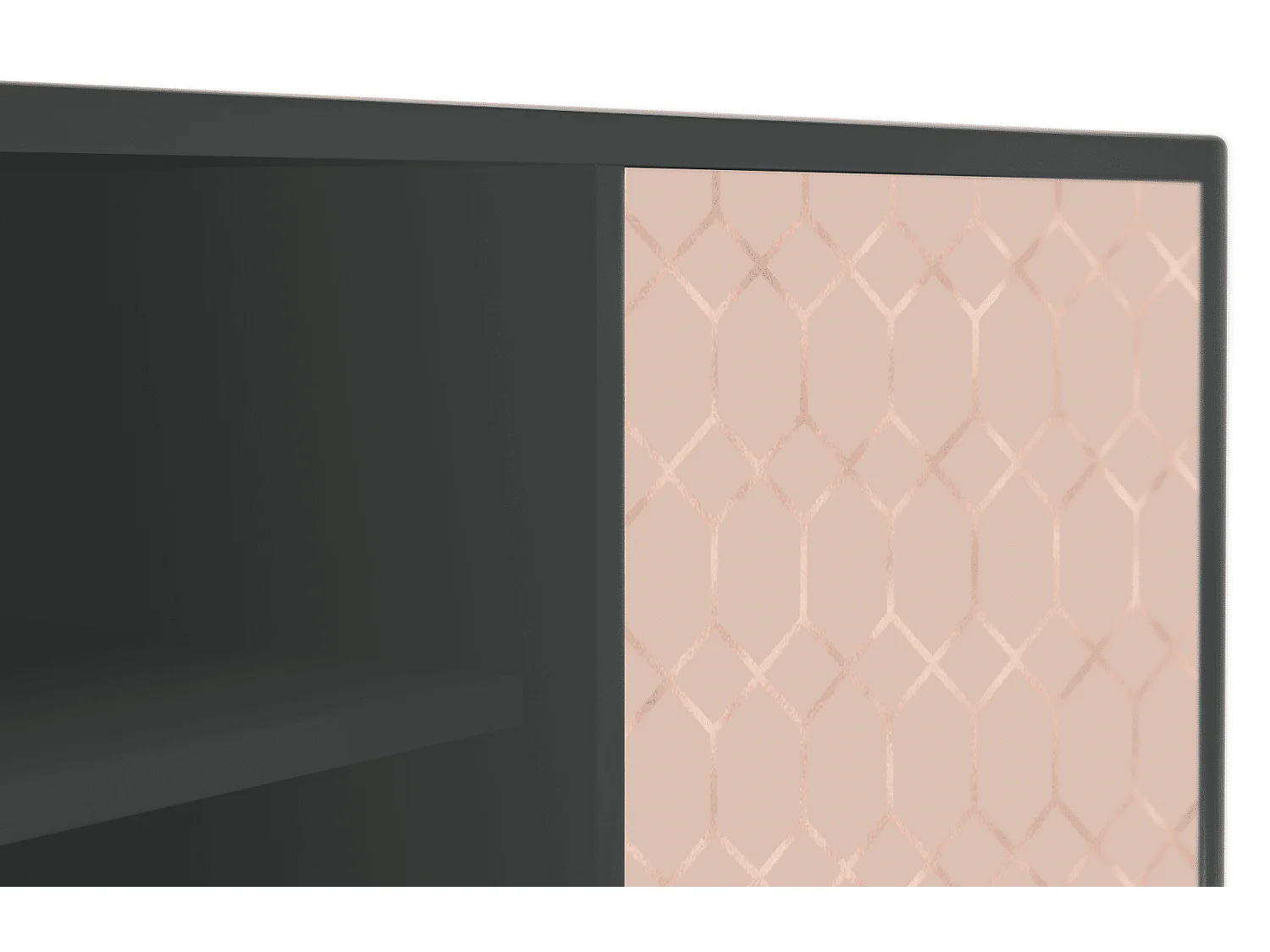 TV-Möbel - 170х69х48 cm - T2 - Rose Honeycomb, Anthrazit