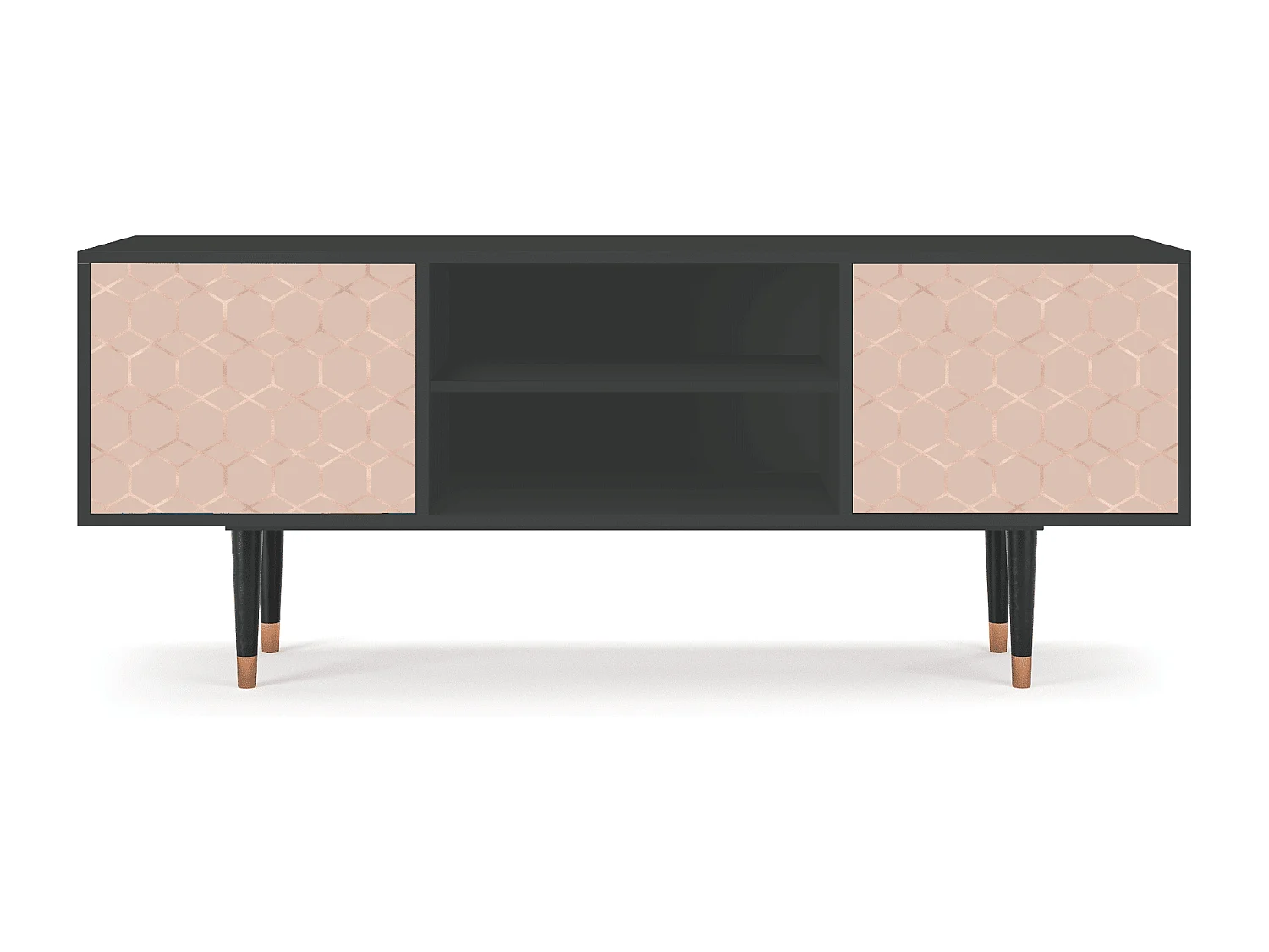 Meuble TV - 170х69х48 cm - T2 - Rose Honeycomb, Anthracite