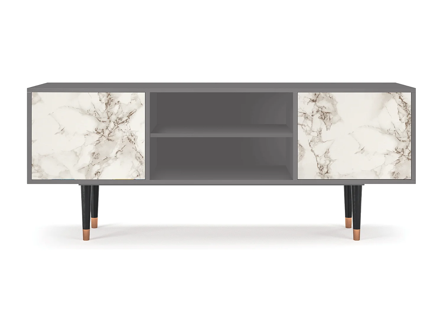 TV-meubel - 170х69х48 cm - T2 - Milk Marble, Grijs