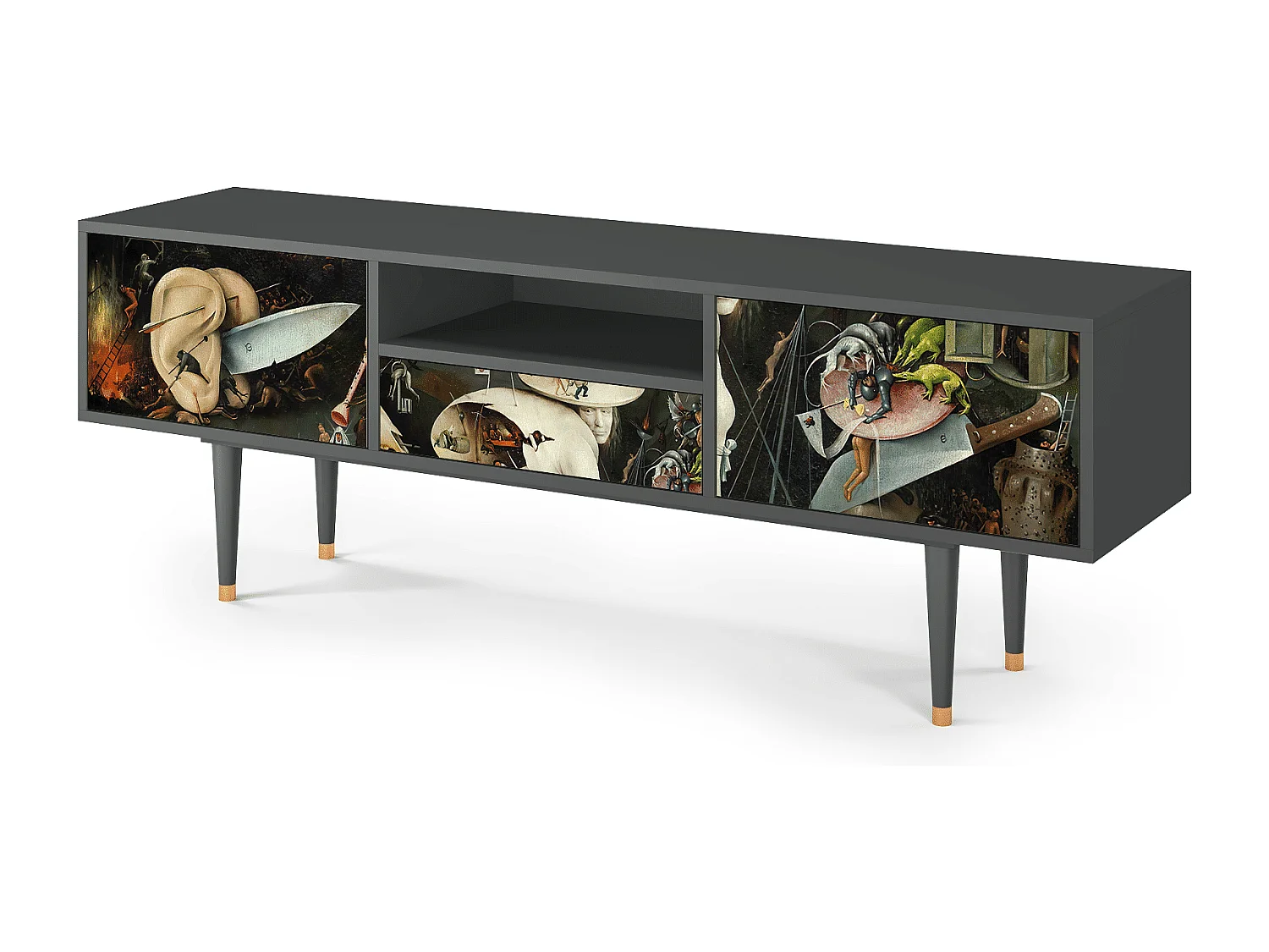 Meuble TV - 170х59х41 cm - T6 - The Garden 2, Anthracite