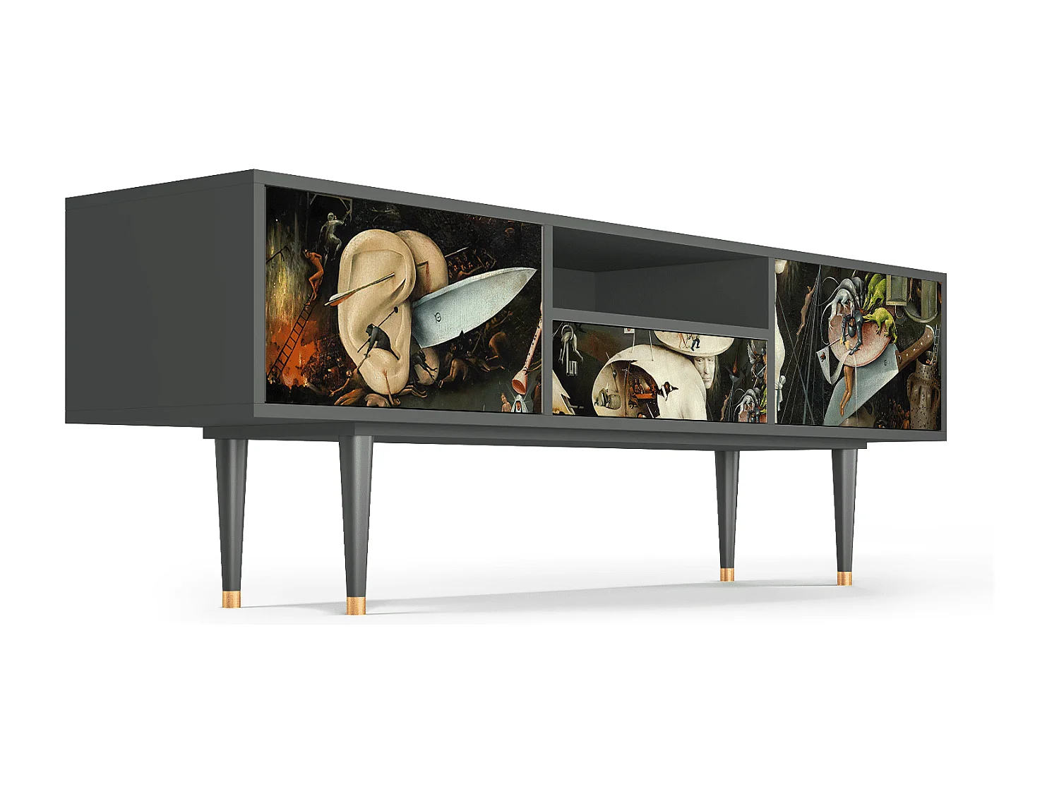 Meuble TV - 170х59х41 cm - T6 - The Garden 2, Anthracite