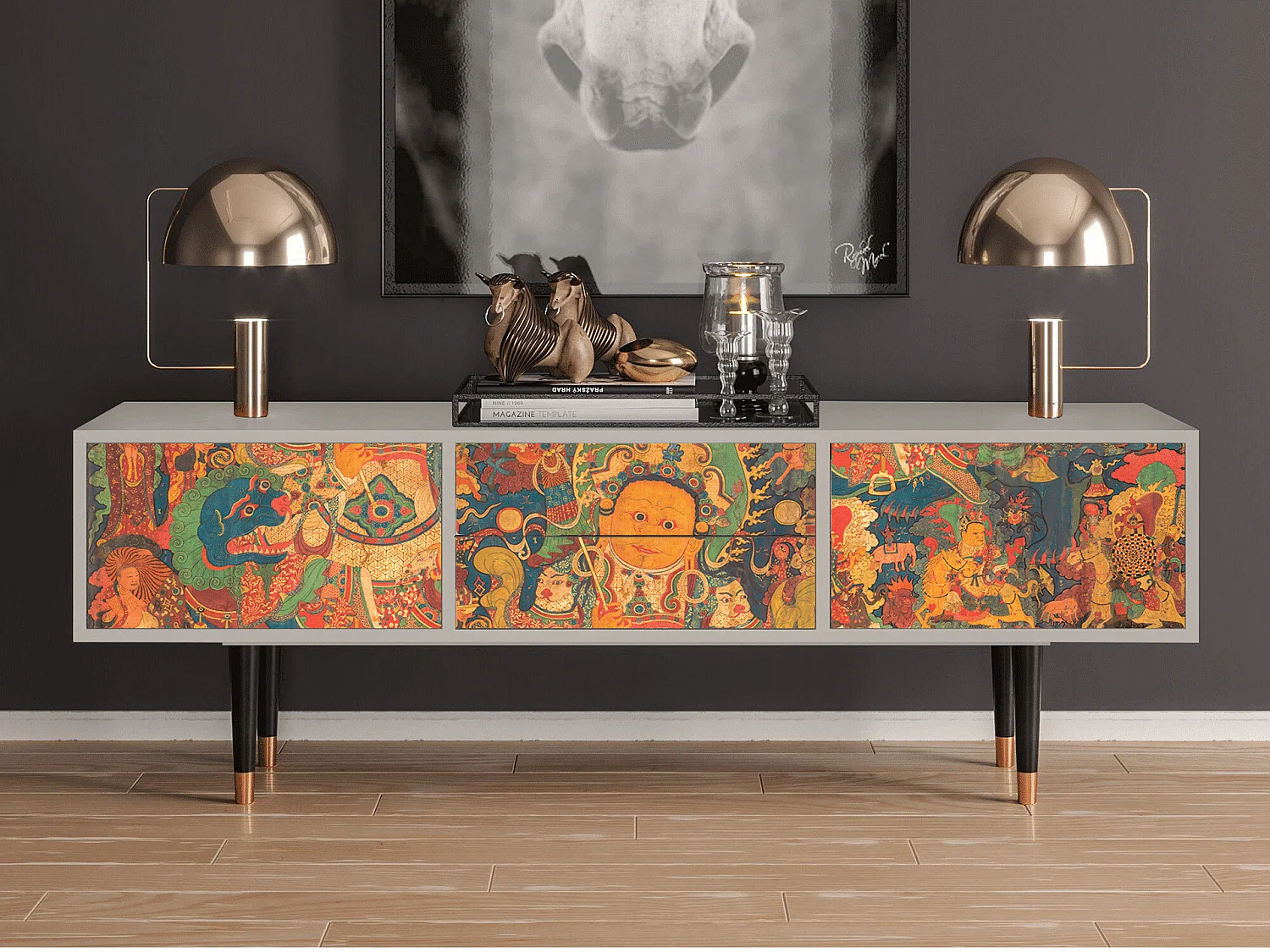 Meuble TV - 170х59х48 cm - T4 - God by Vaisravana , Sable