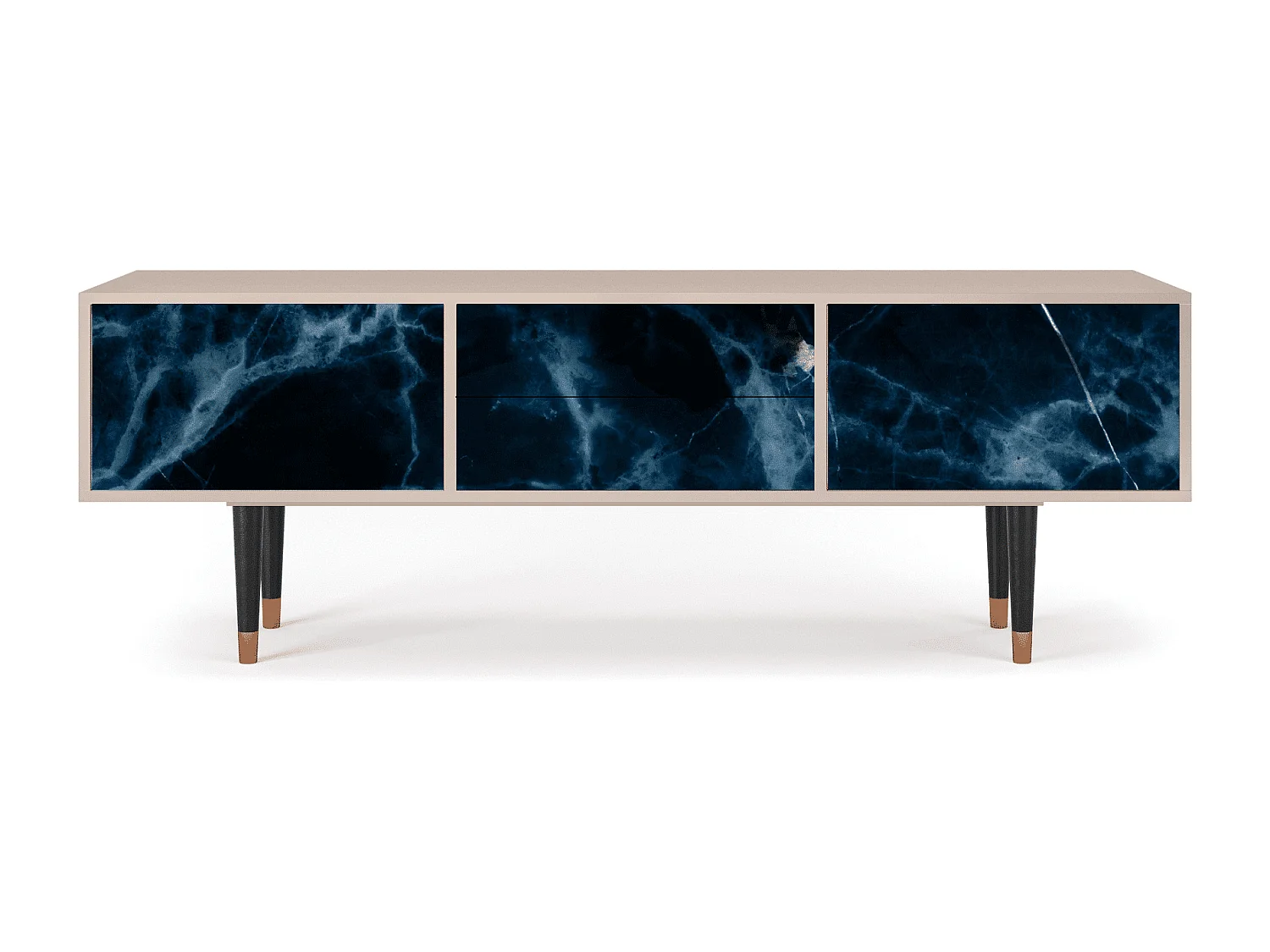 Mobile TV - 170х59х48 cm - T4 - Deep Ocean, Latte