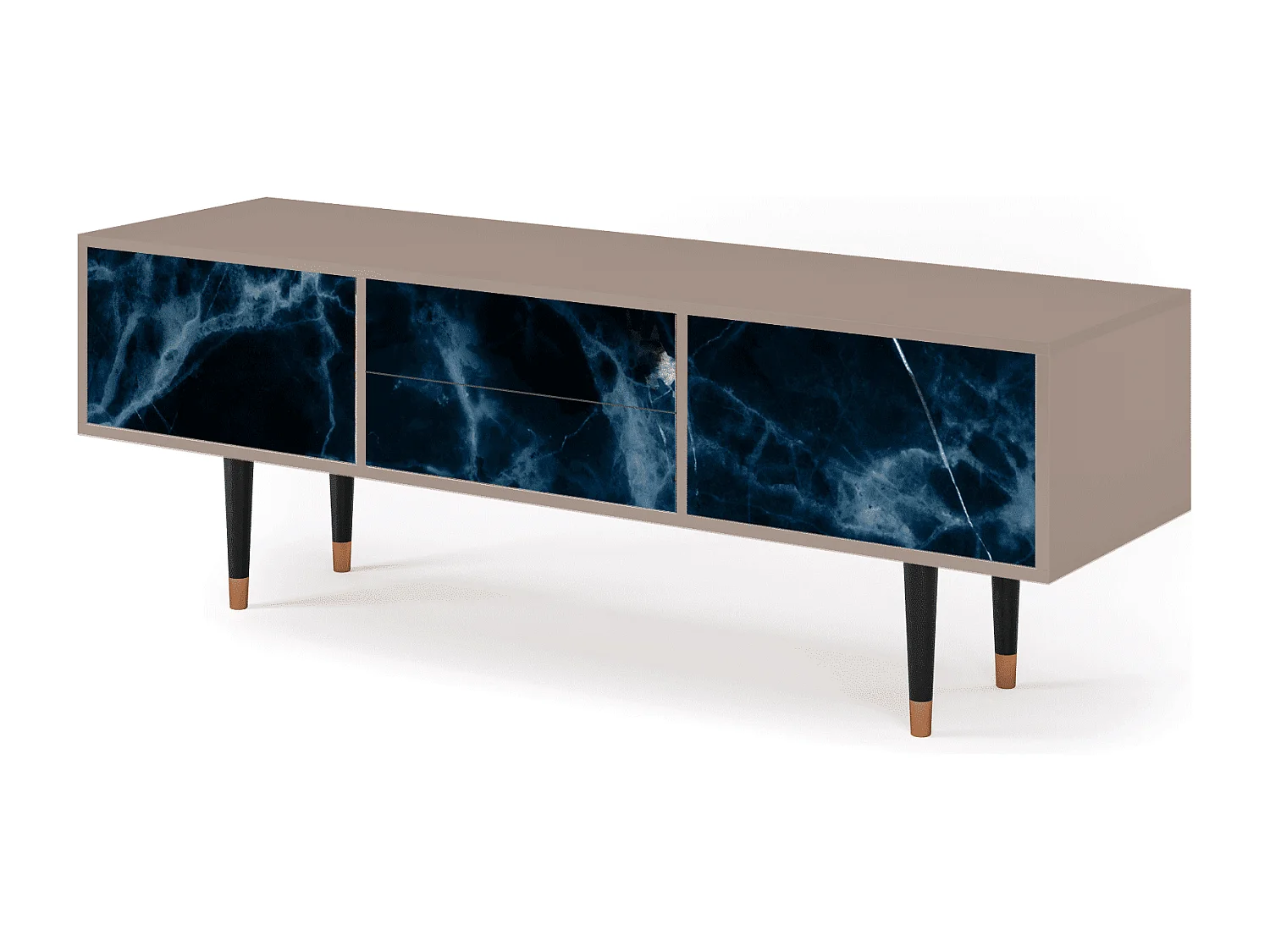 Mobile TV - 170х59х48 cm - T4 - Deep Ocean, Latte