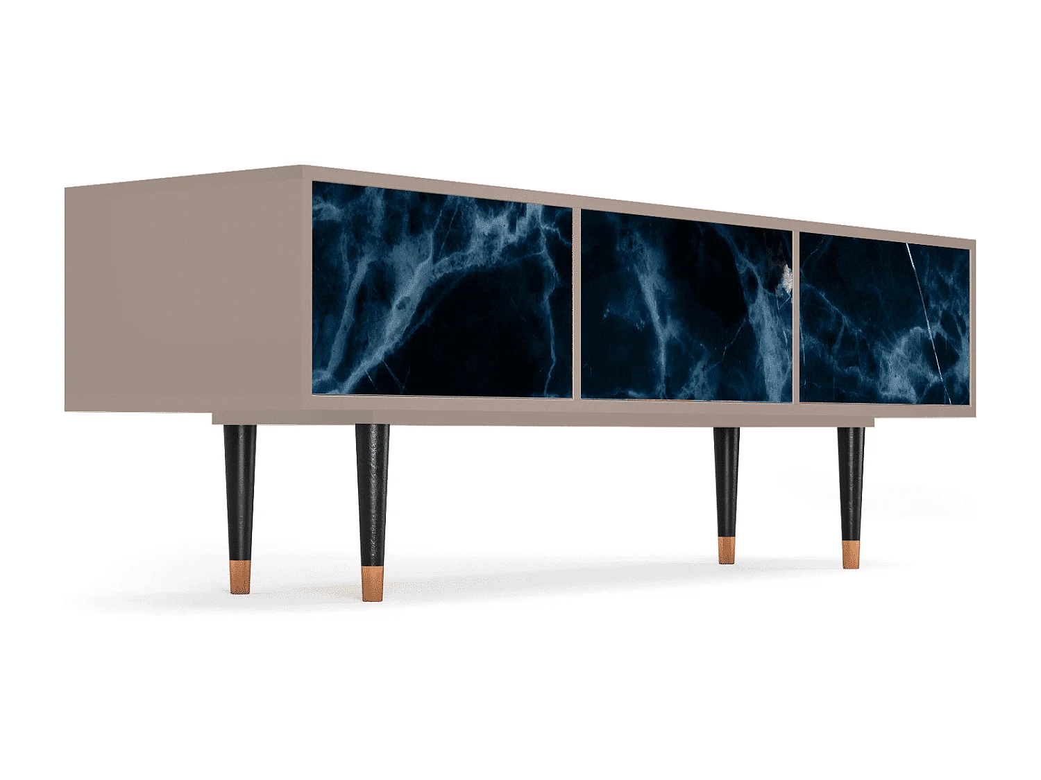 Meuble TV - 170х59х48 cm - T4 - Deep Ocean, Latte