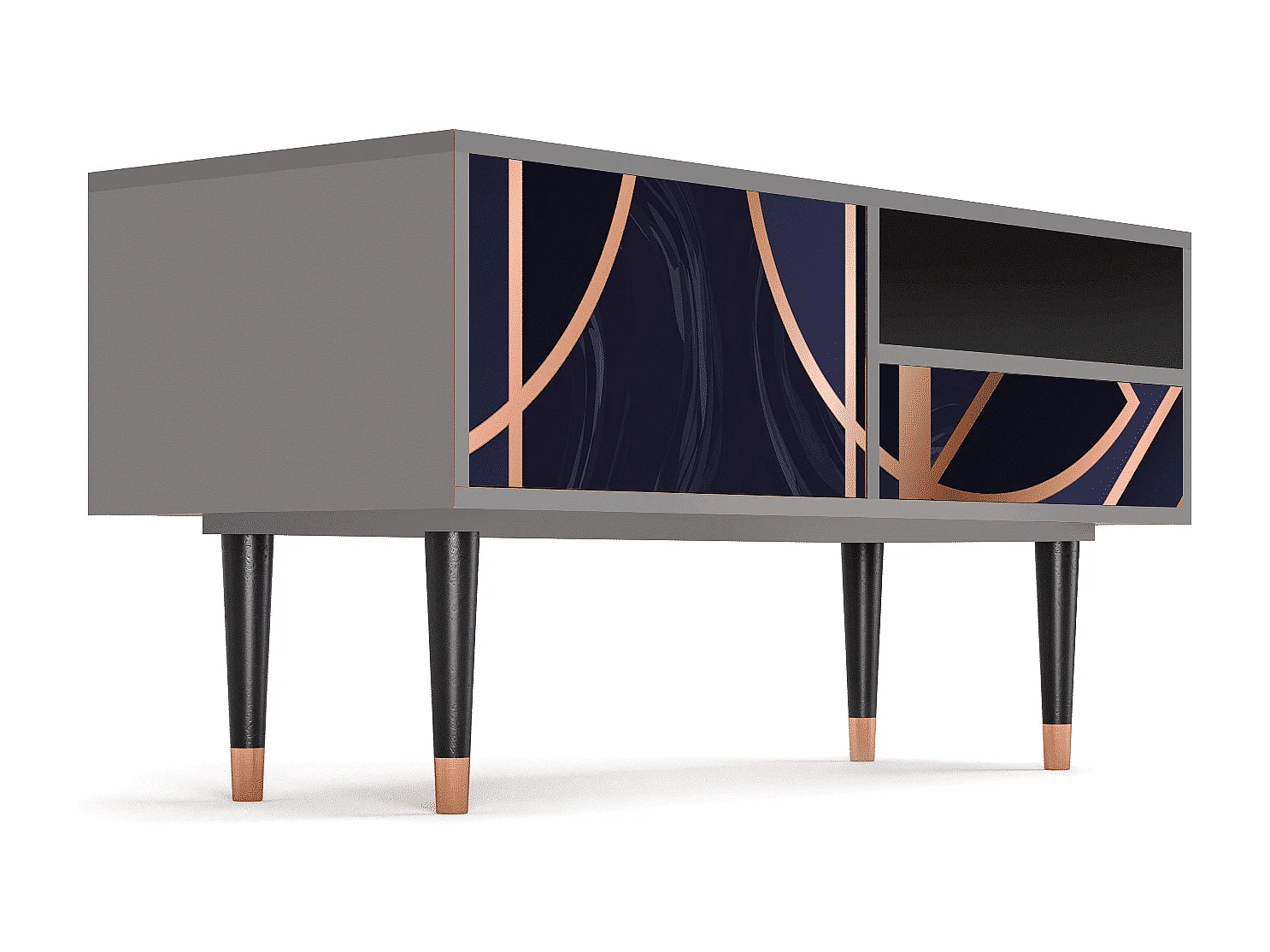 TV-Möbel - 115х59х48 cm - T3 - Purple Temple, Grau