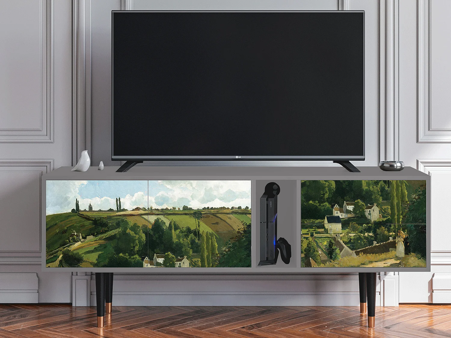 Meuble TV - 170х69х48 cm - T1 - Jalais Hill by Pissarro, Gris