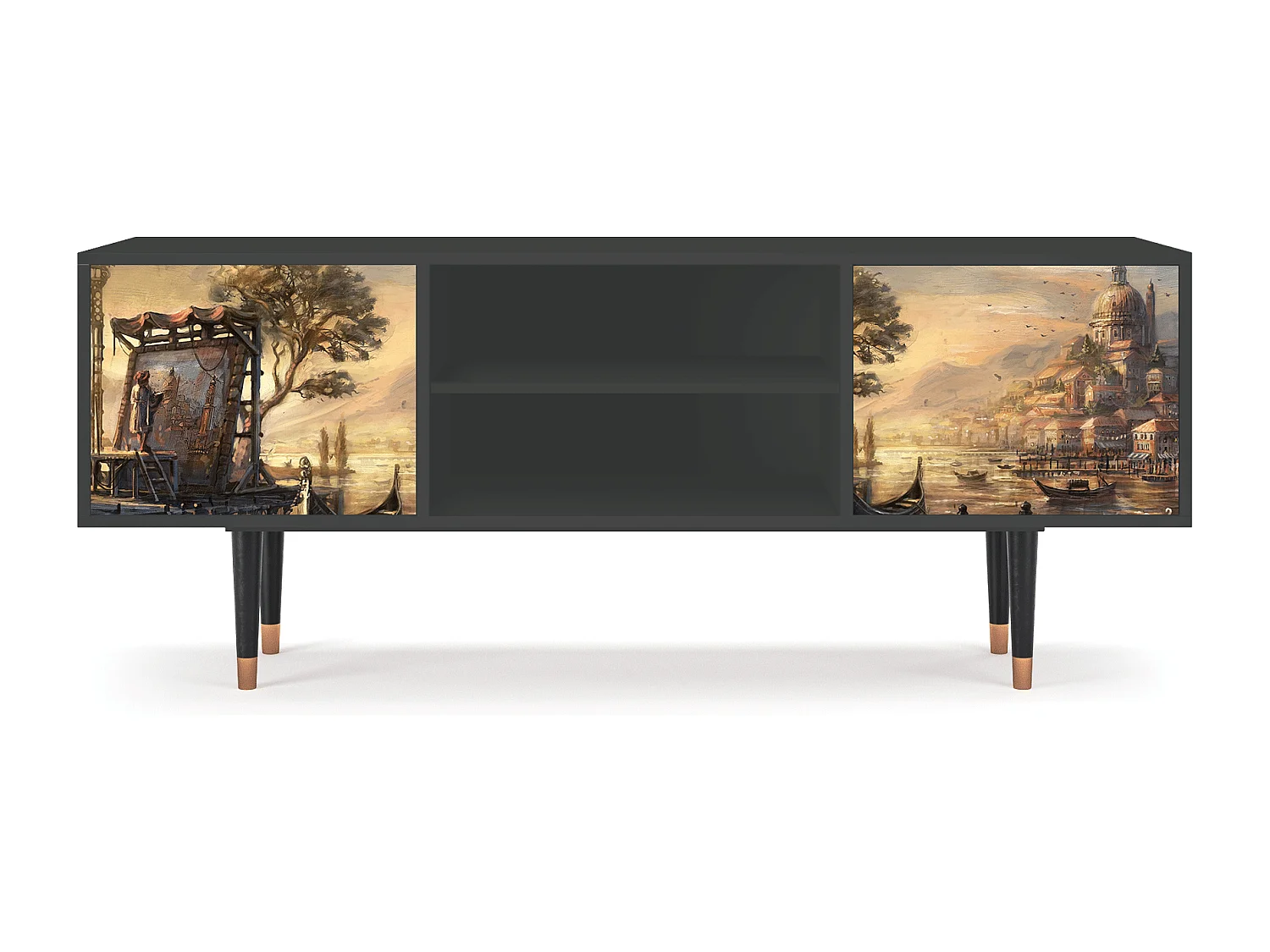 Mueble de TV - 170х69х48 cm - T2 - Venice, Antracite