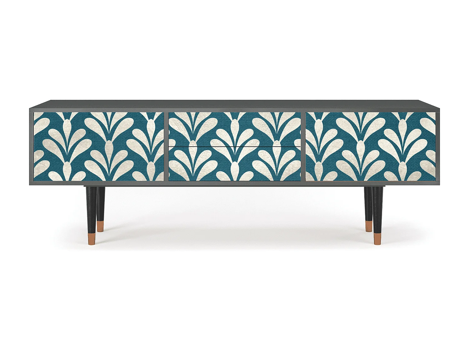 Mobile TV - 170х59х48 cm - T4 - Milky Tears, Antracite