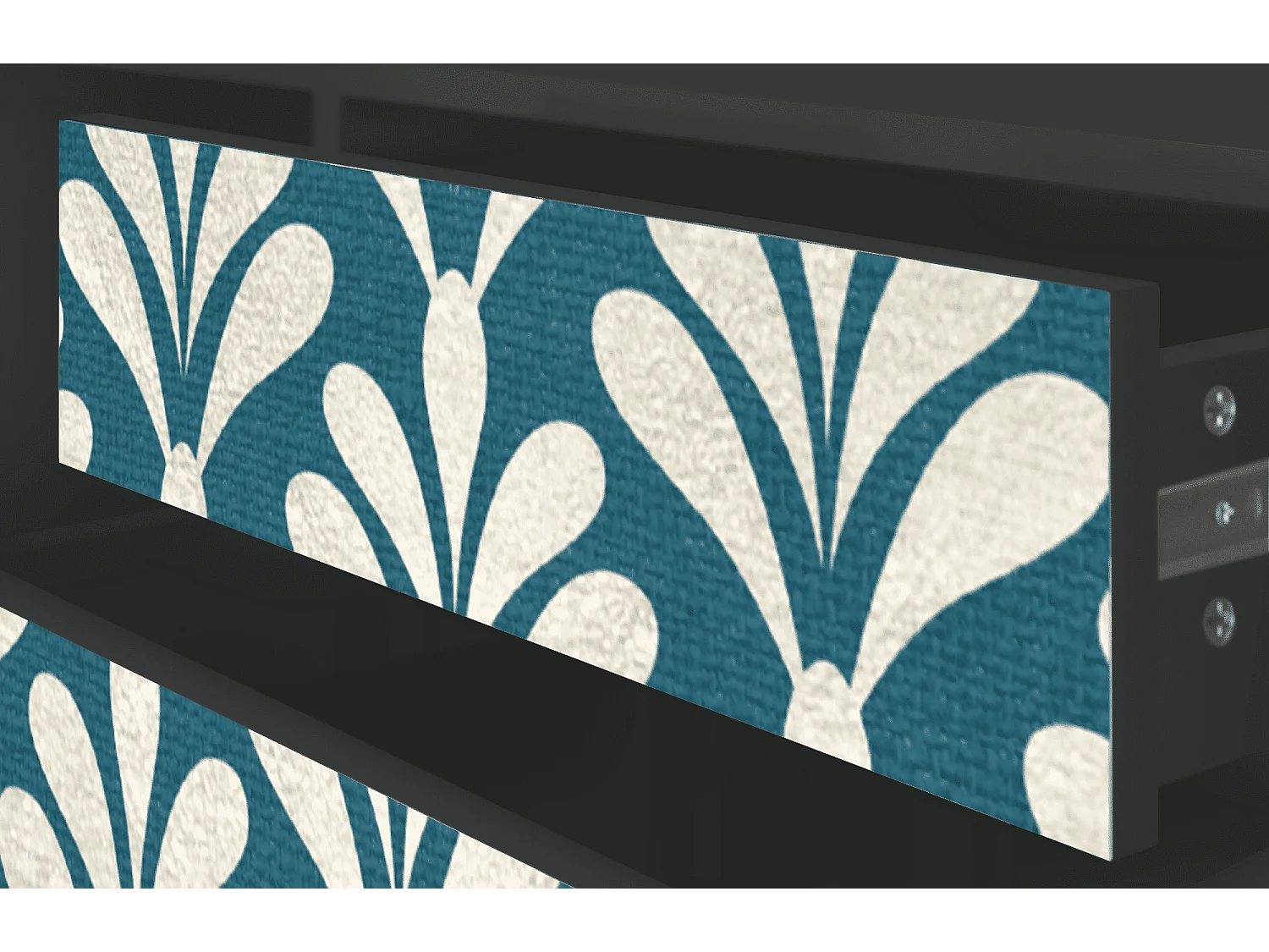 Mobile TV - 170х59х48 cm - T4 - Milky Tears, Antracite