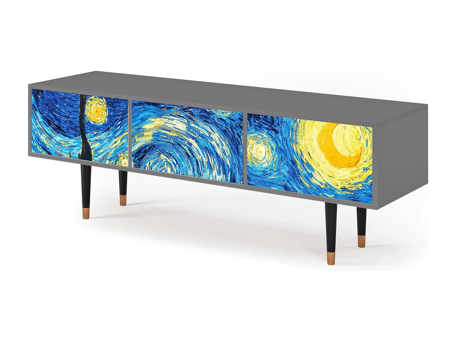Mueble de TV - 170х59х48 cm - T4 - The Starry Night  , Gris